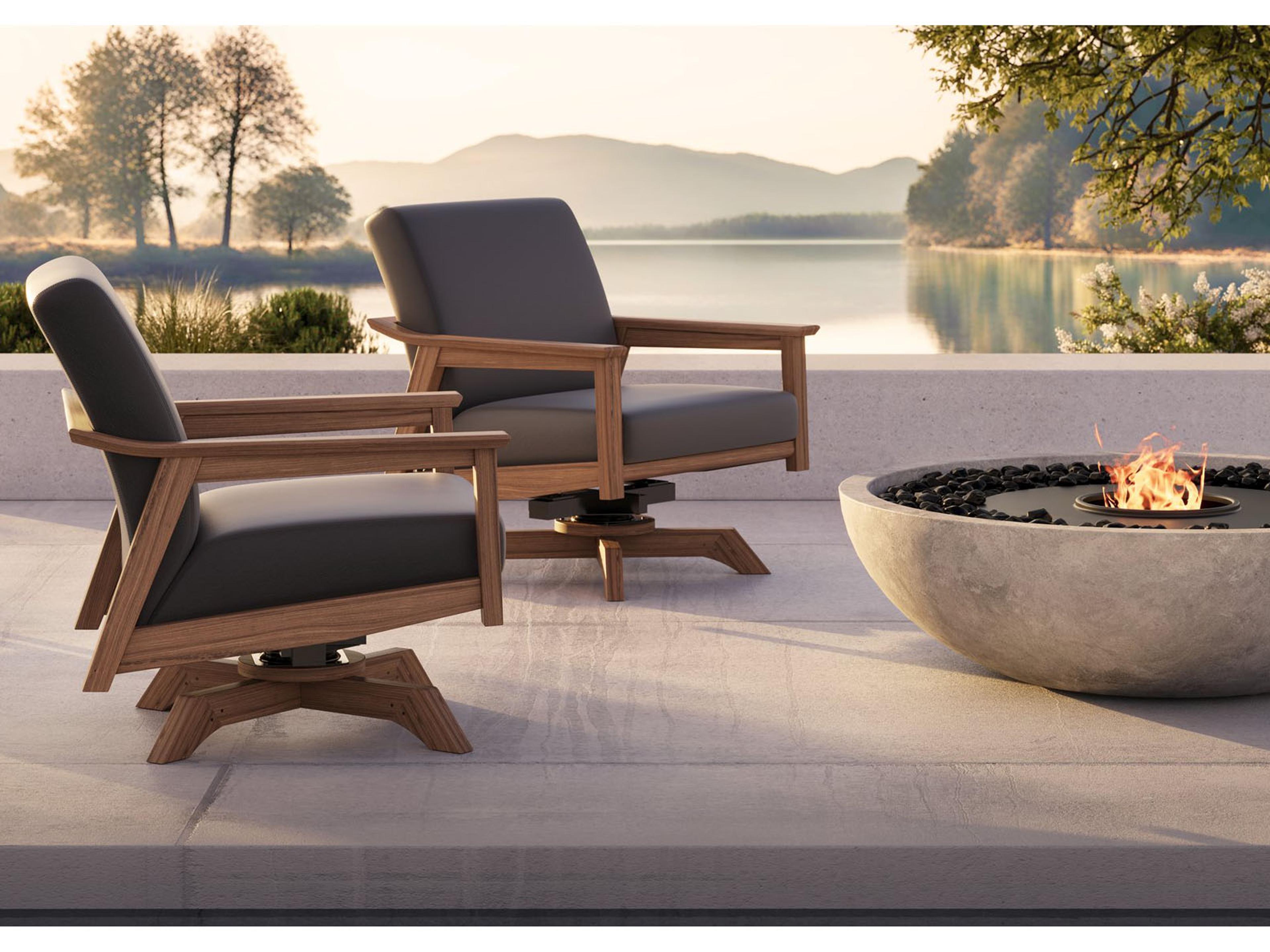 Furniture Tempo IPE Aluminum Patio Lounge Set