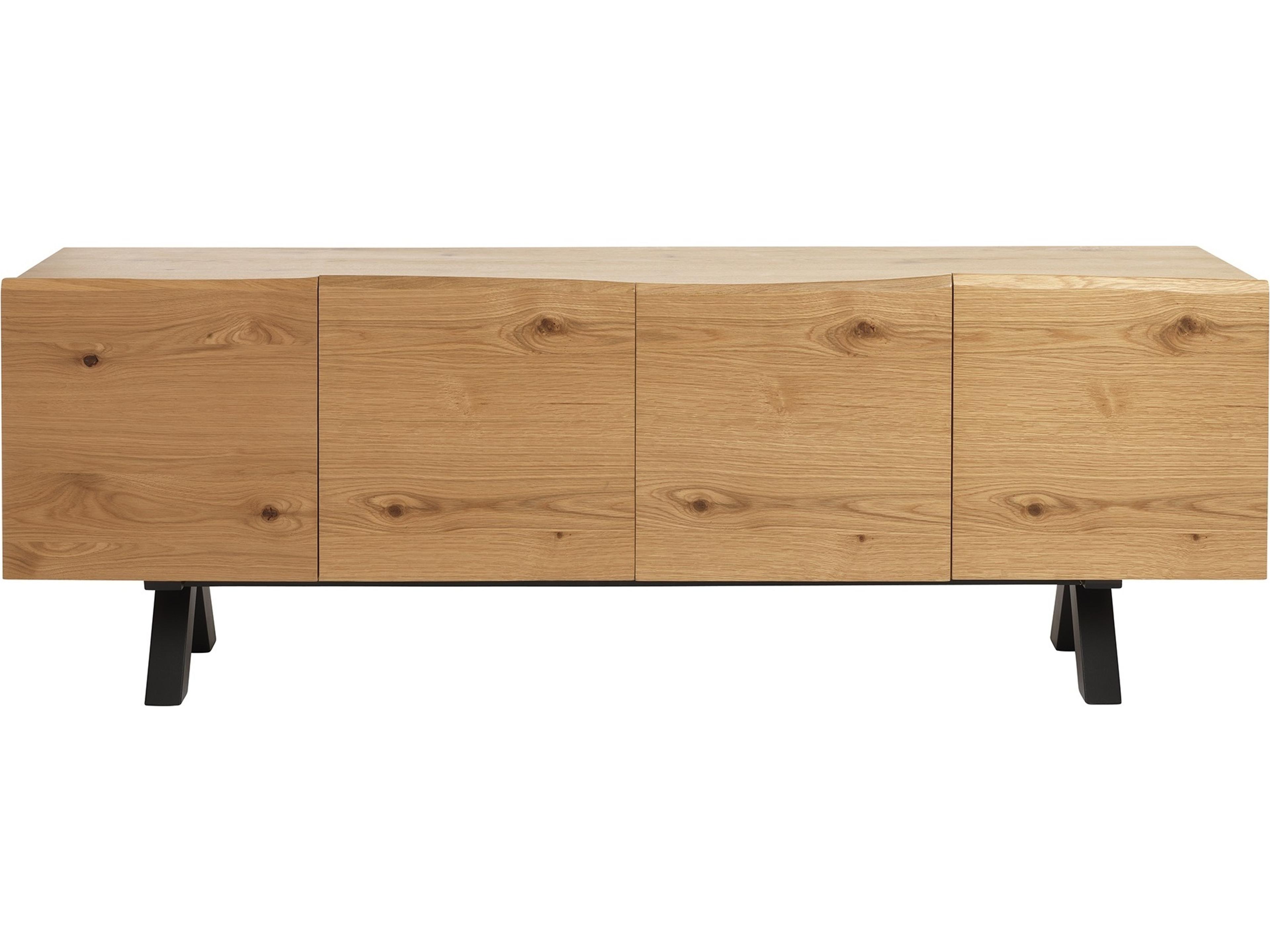 Oliveto 78" Oak Wood Wild black Sideboard