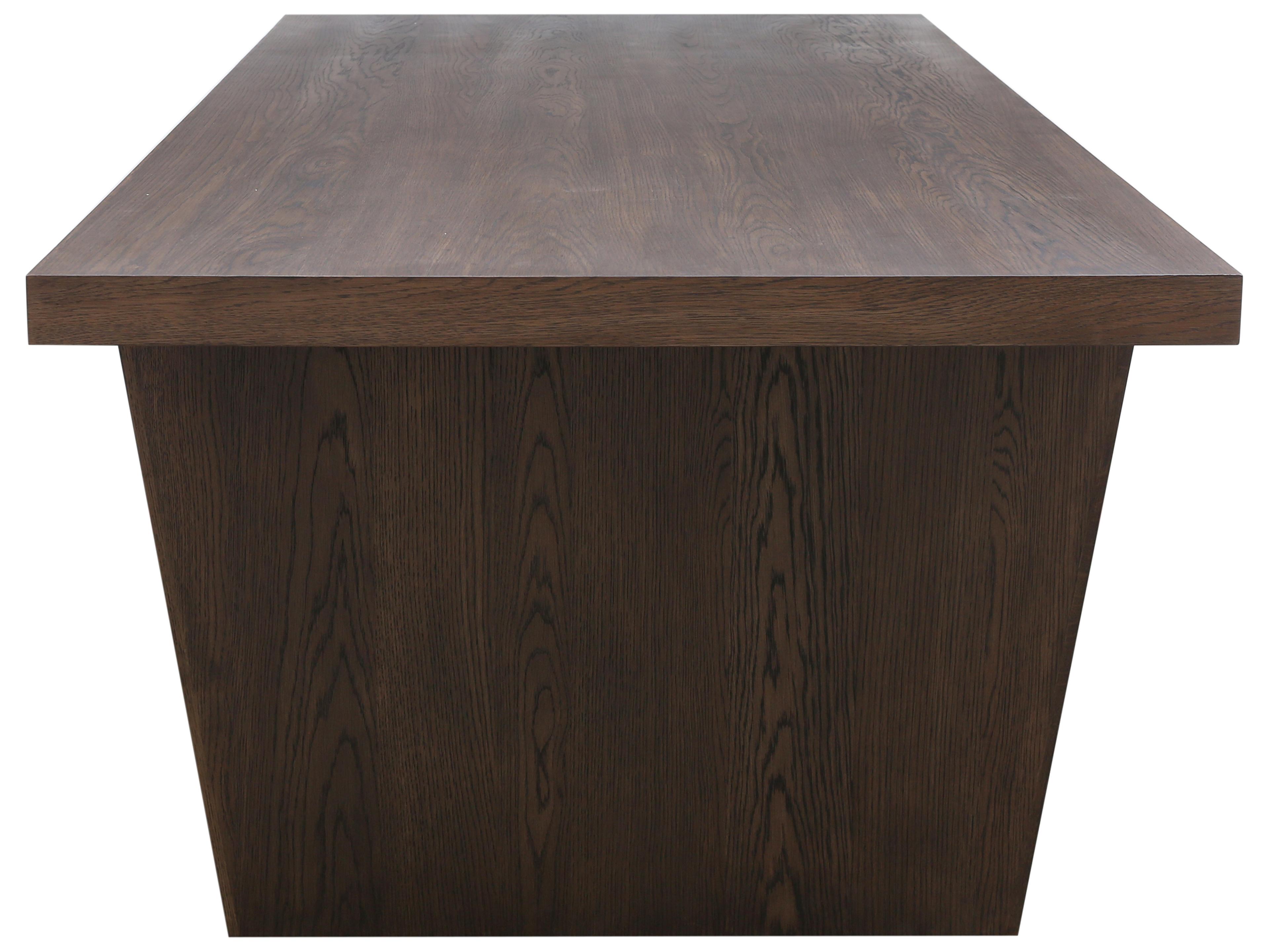 Unique Furniture Rock Rectangular Wood Dining Table