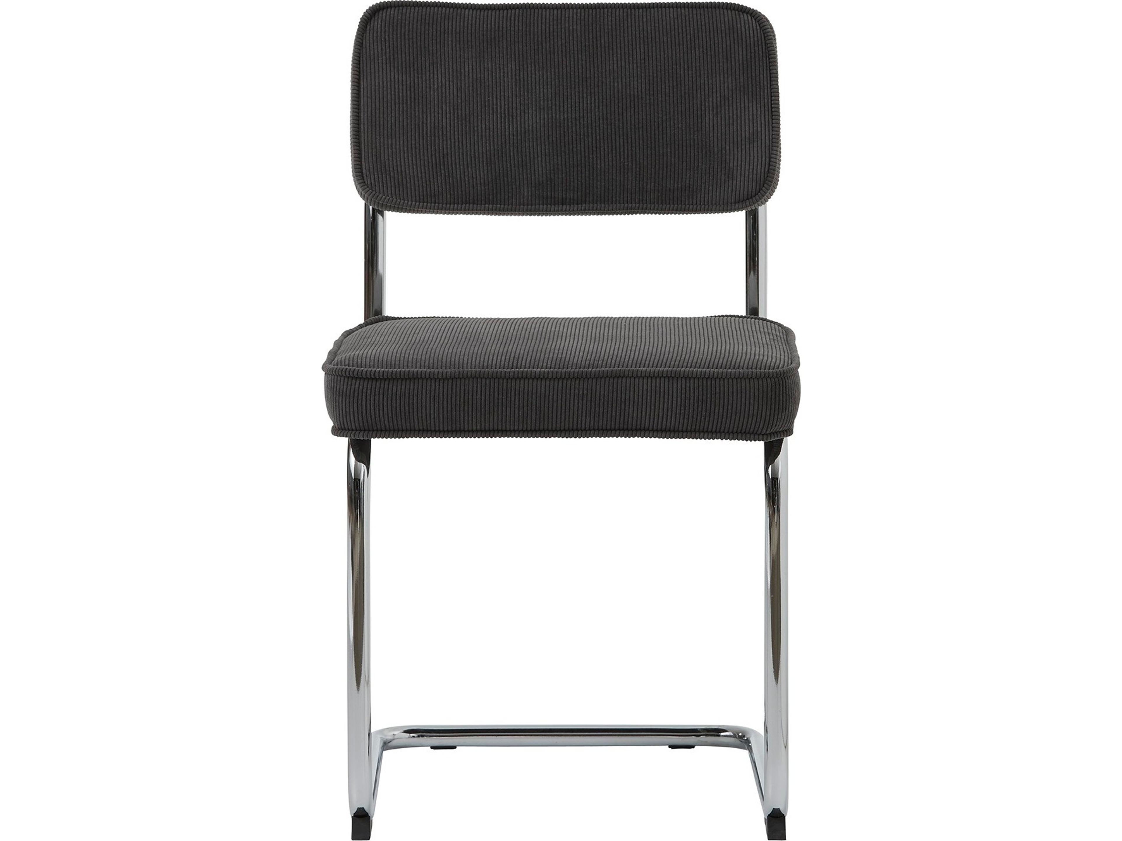 Unique Furniture Rupert Gray Upholstered Armless Dining Chair Set of 2