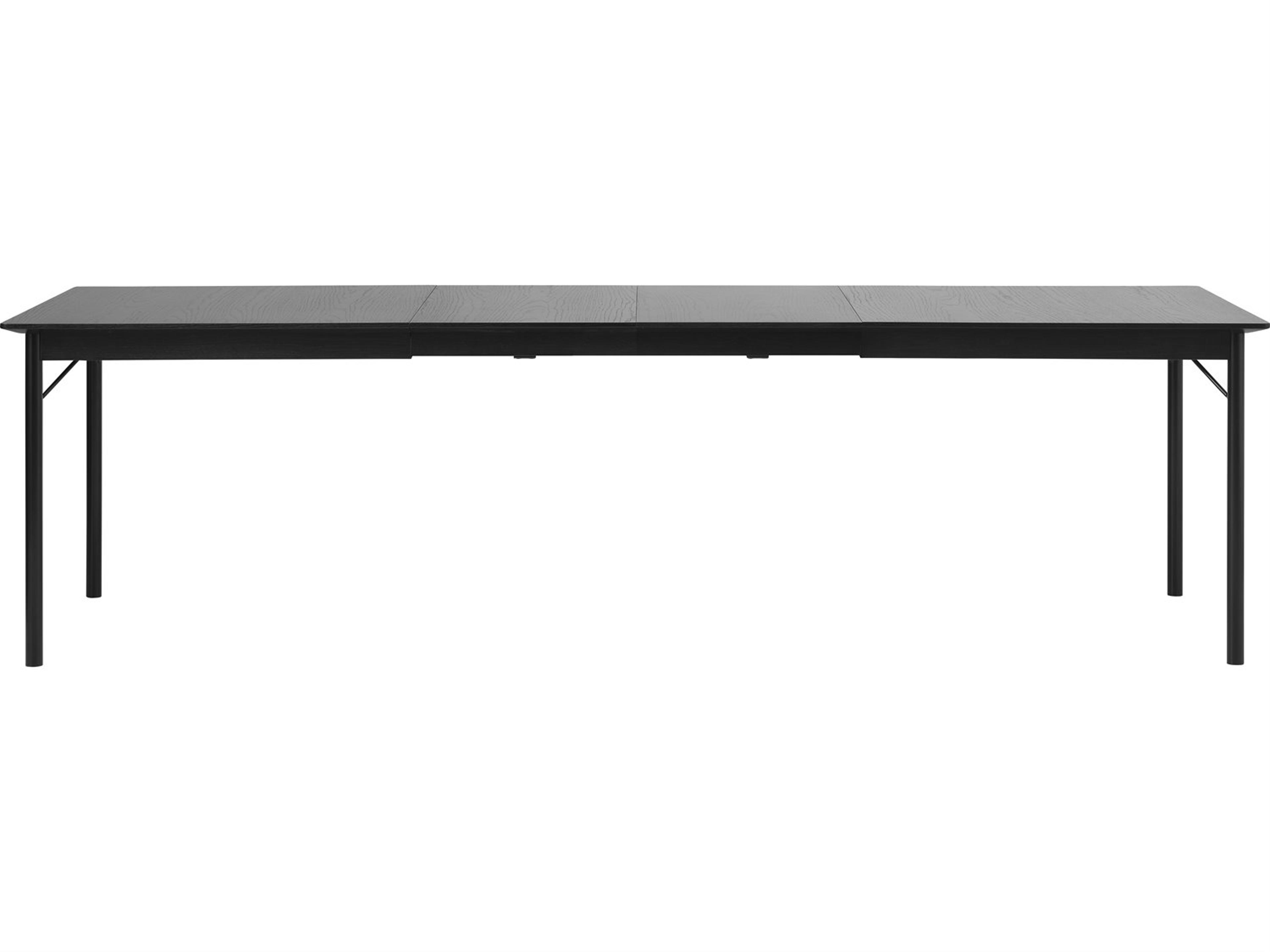 Unique Furniture Siena Savona Rectangular Wood Black Oak Dining Table