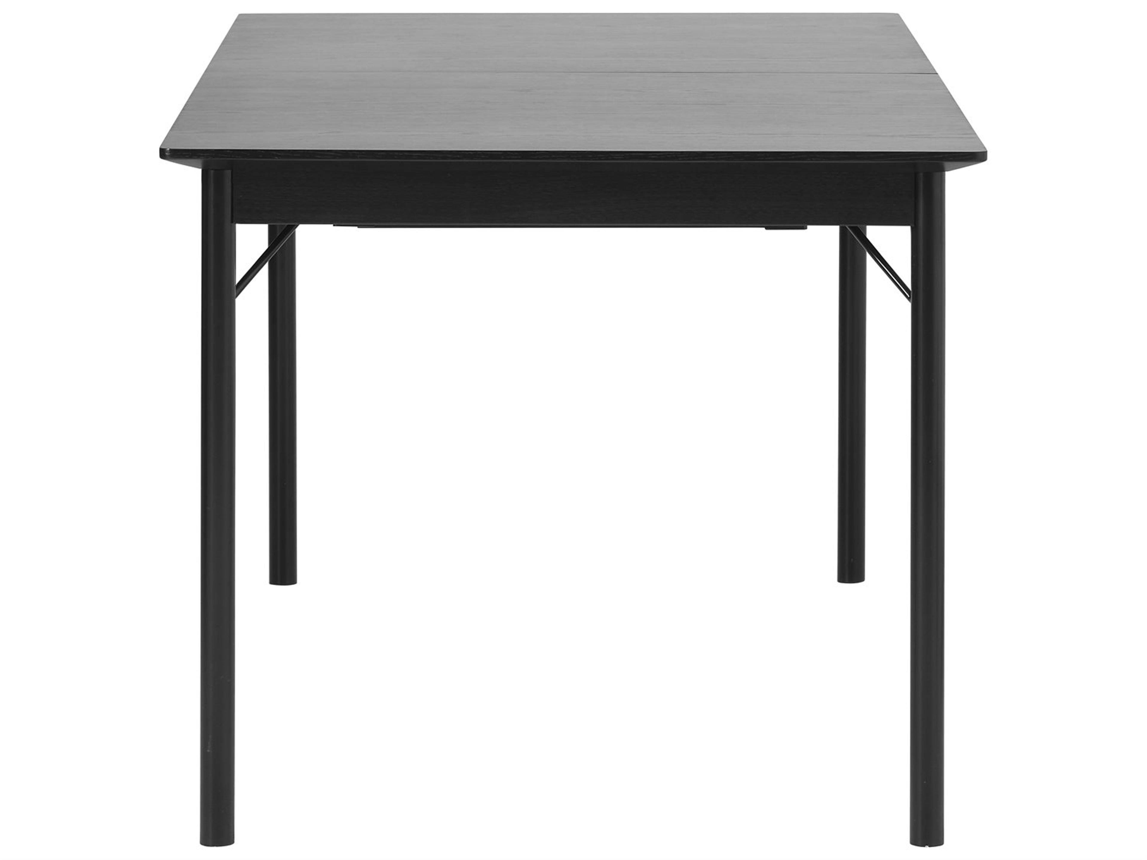 Unique Furniture Siena Savona Rectangular Wood Black Oak Dining Table