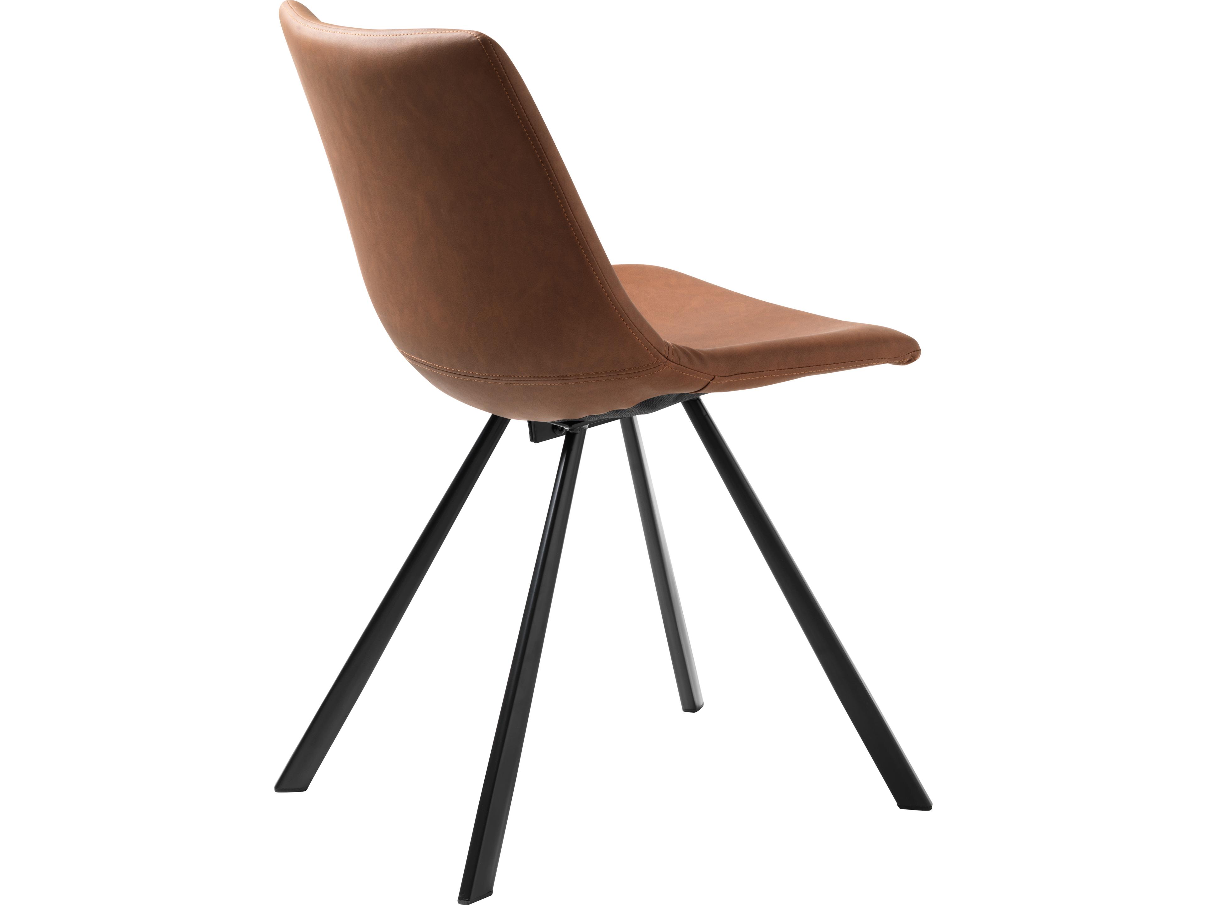 Unique Furniture Yukon Brown Upholstered Armless Dining Chair Set of 2