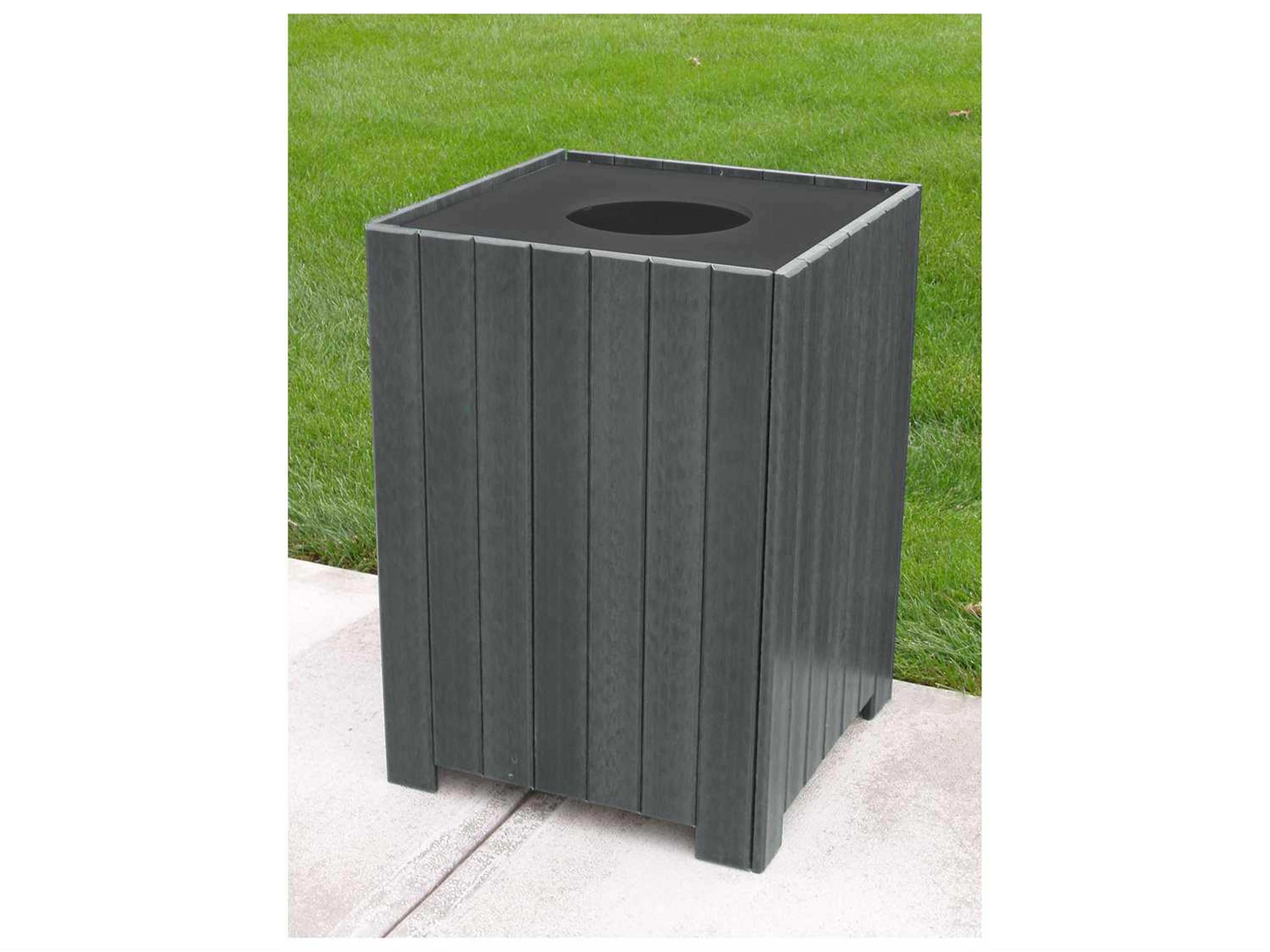 Frog Furnishings Recycled Plastic Standard Square 20 Gallon Receptacles