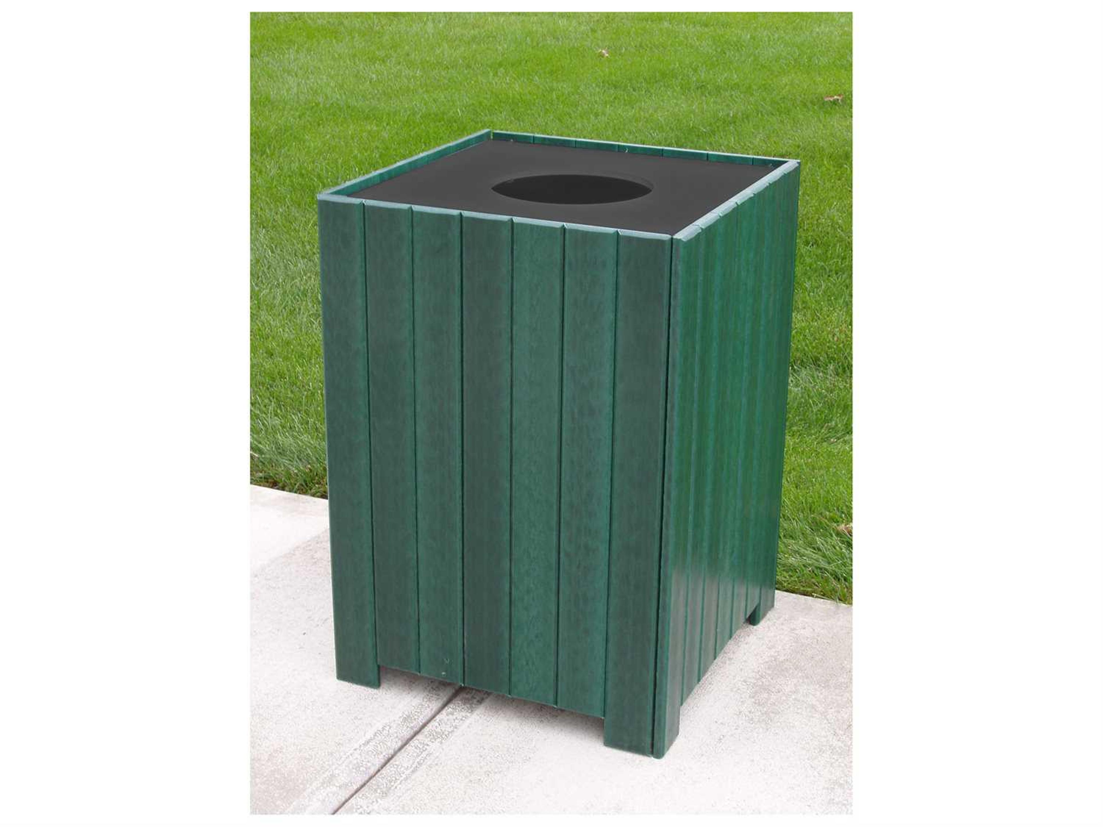 Frog Furnishings Recycled Plastic Standard Square 20 Gallon Receptacles
