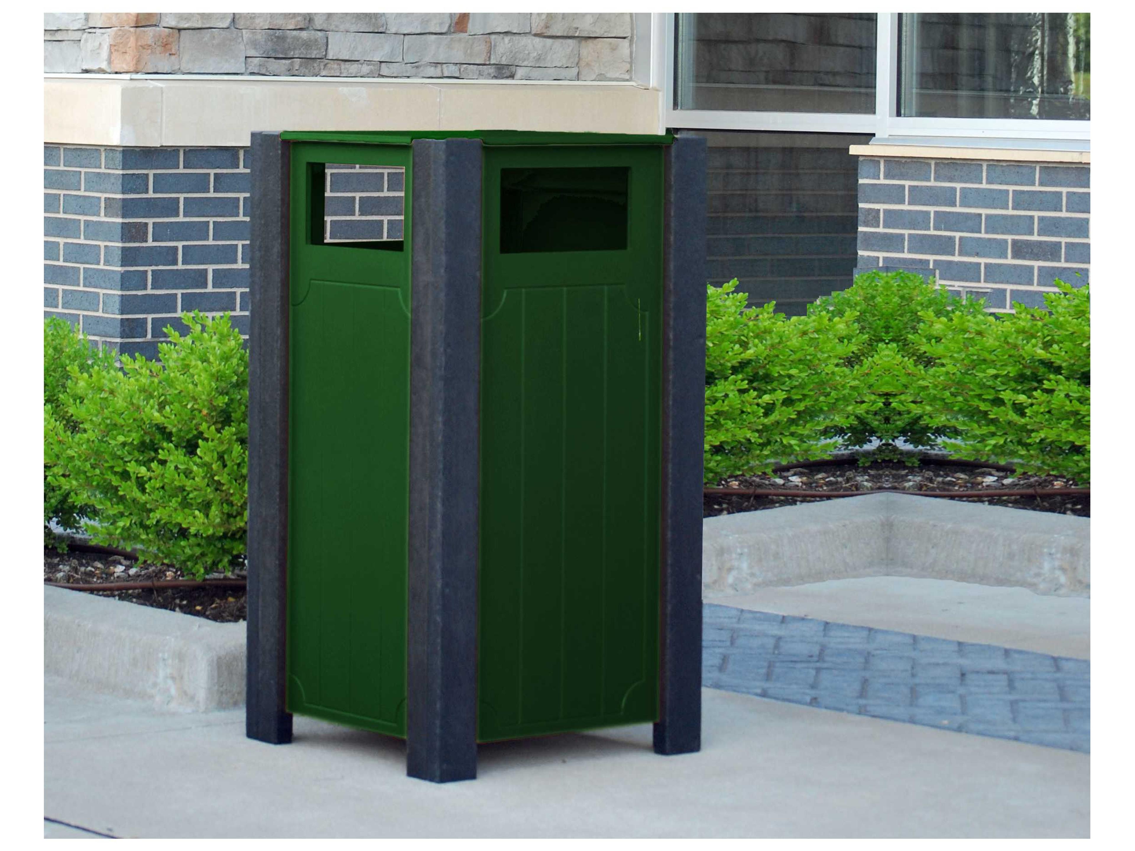 Frog Furnishings Recycled Plastic Ridgeview 32 Gallon Receptacles