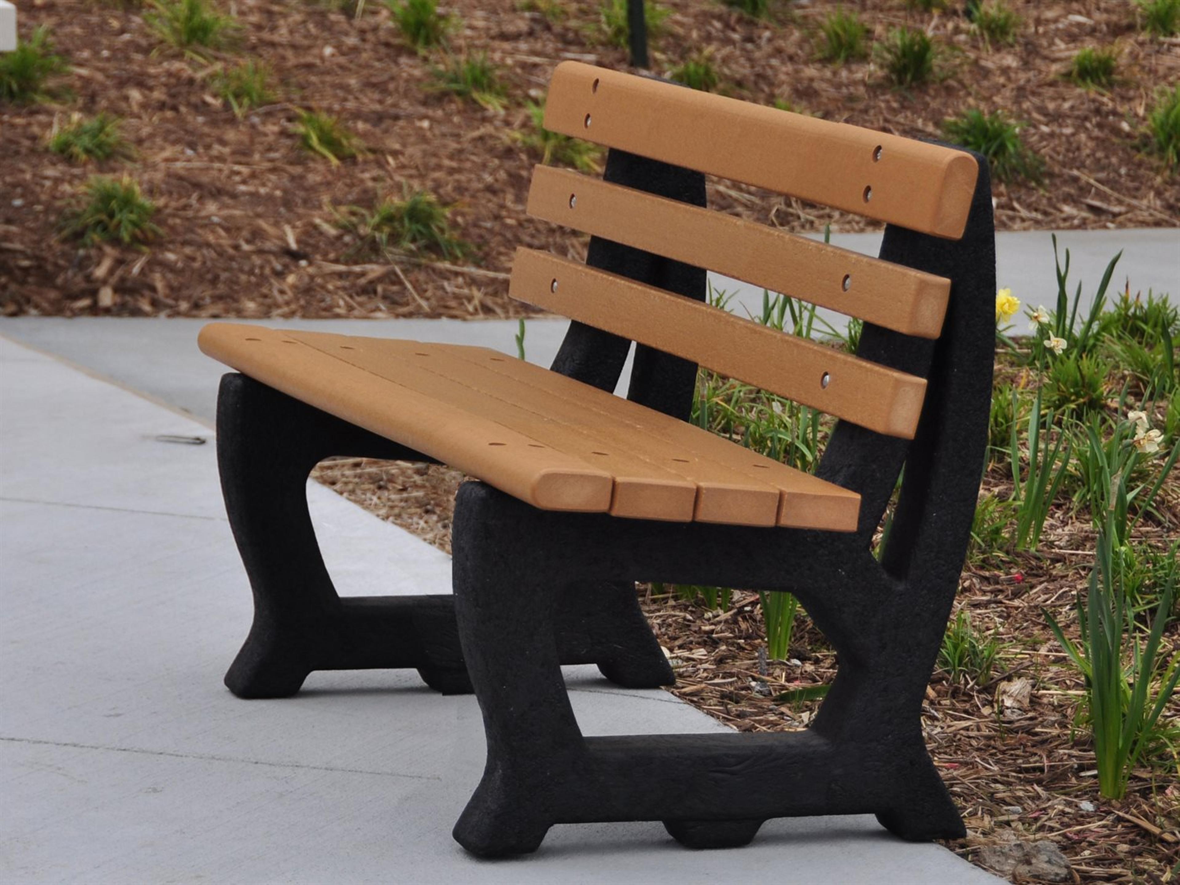 Frog Furnishings Brooklyn Recycled Plastic 4 ft. Outdoor Patio Bench