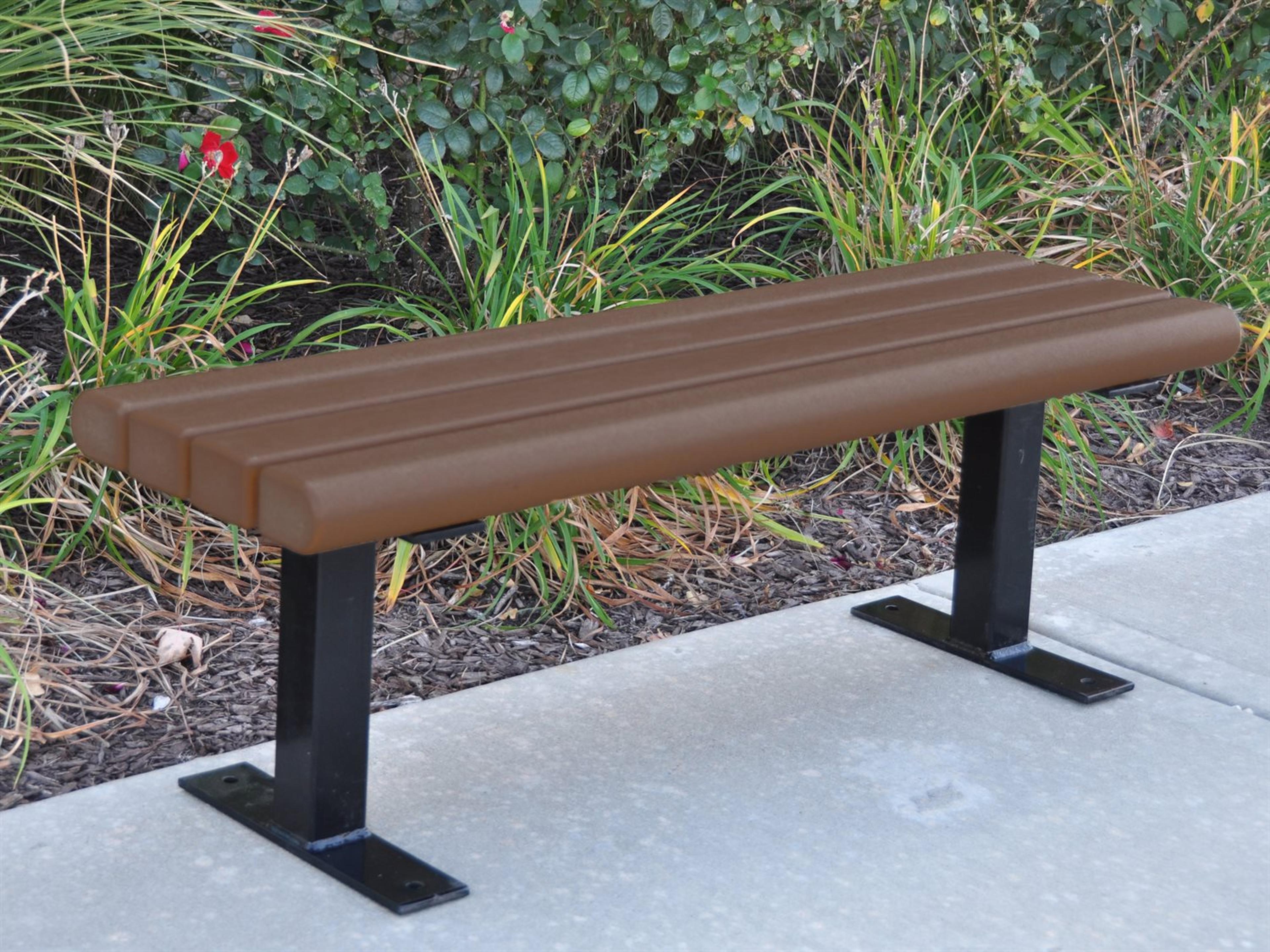 Frog Furnishings Creekside Steel 4 ft. Outdoor Patio Bench