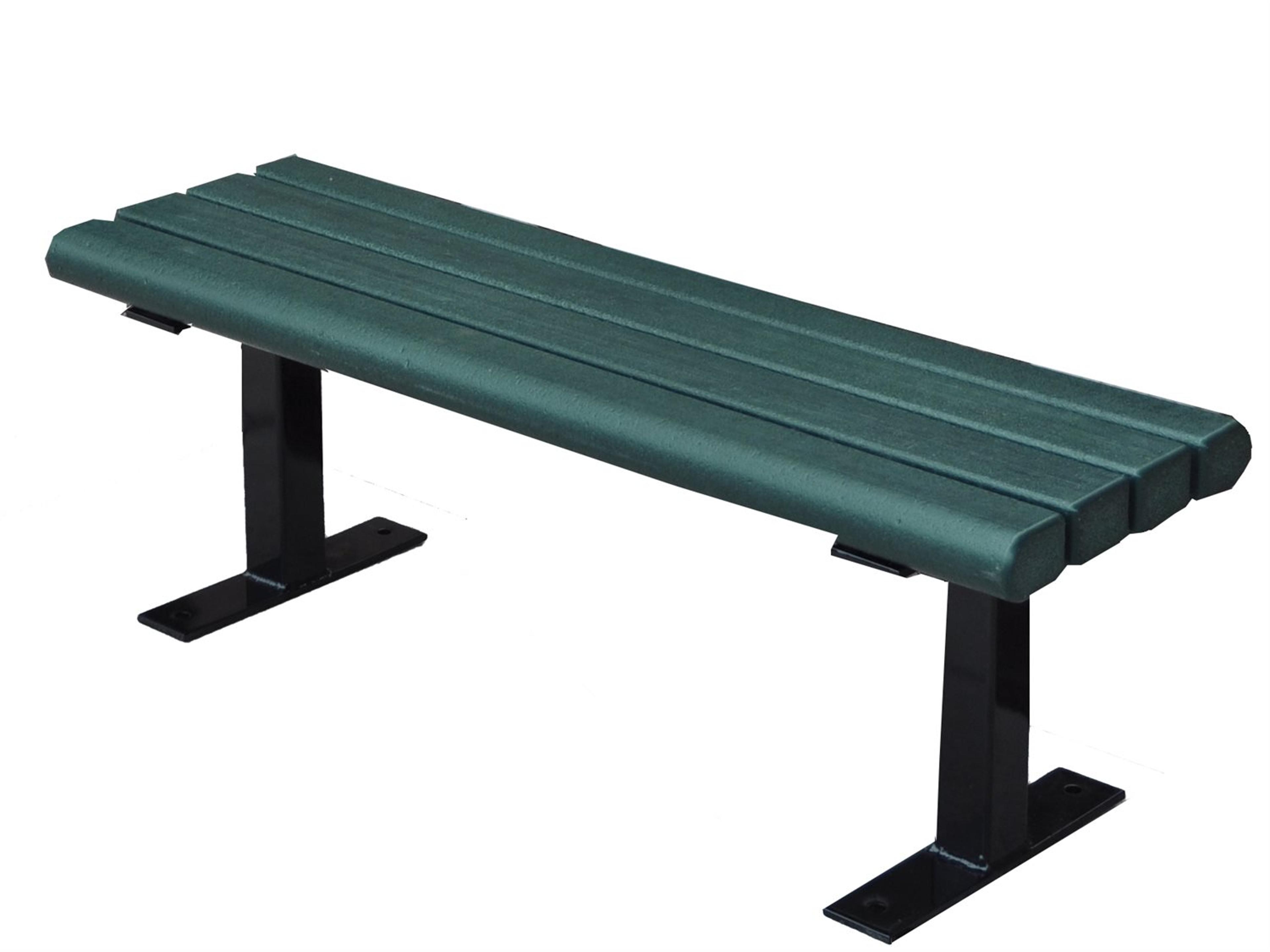 Frog Furnishings Creekside Steel 4 ft. Outdoor Patio Bench