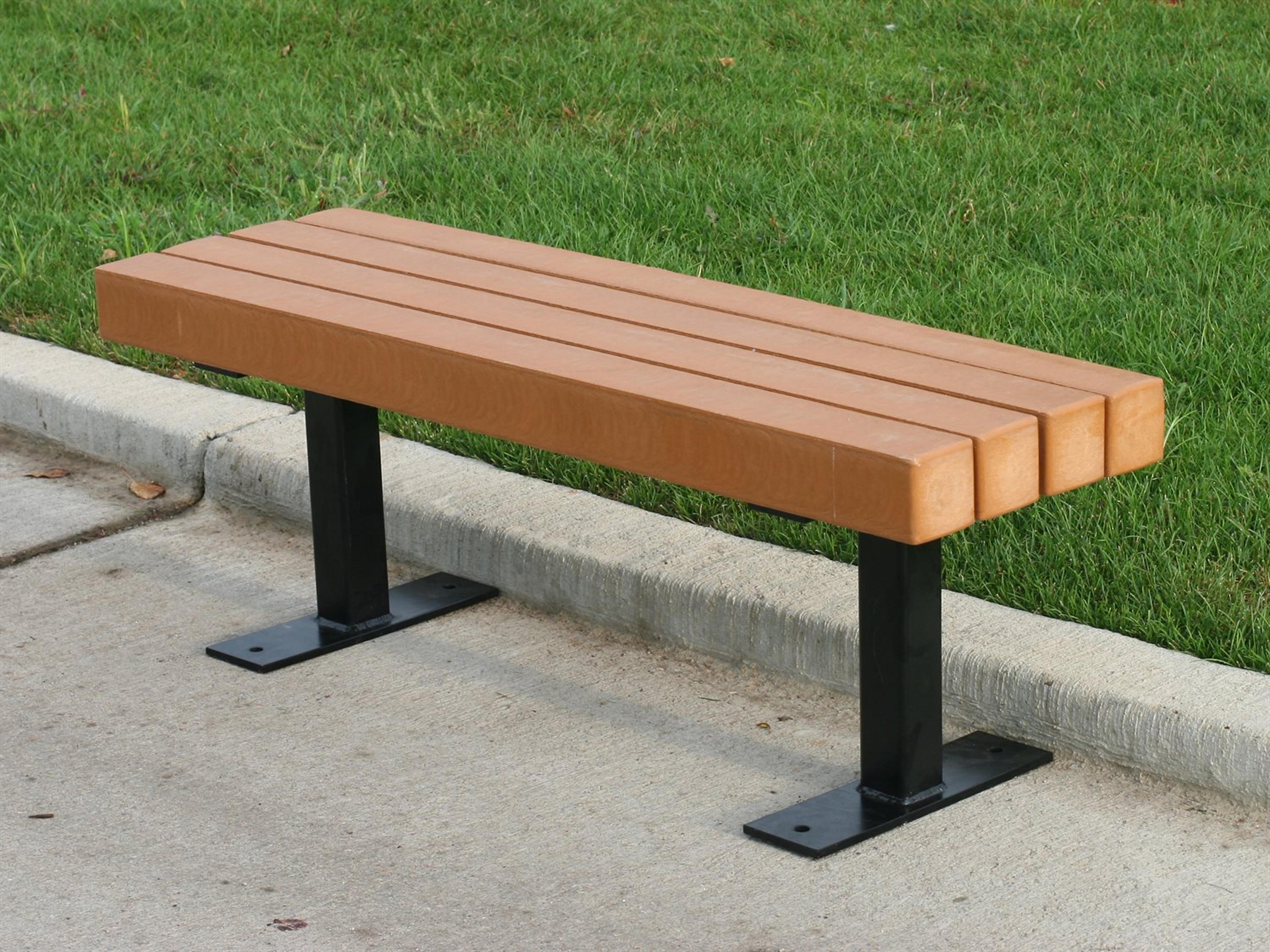 Trailside Steel 4 ft. Outdoor Bench
