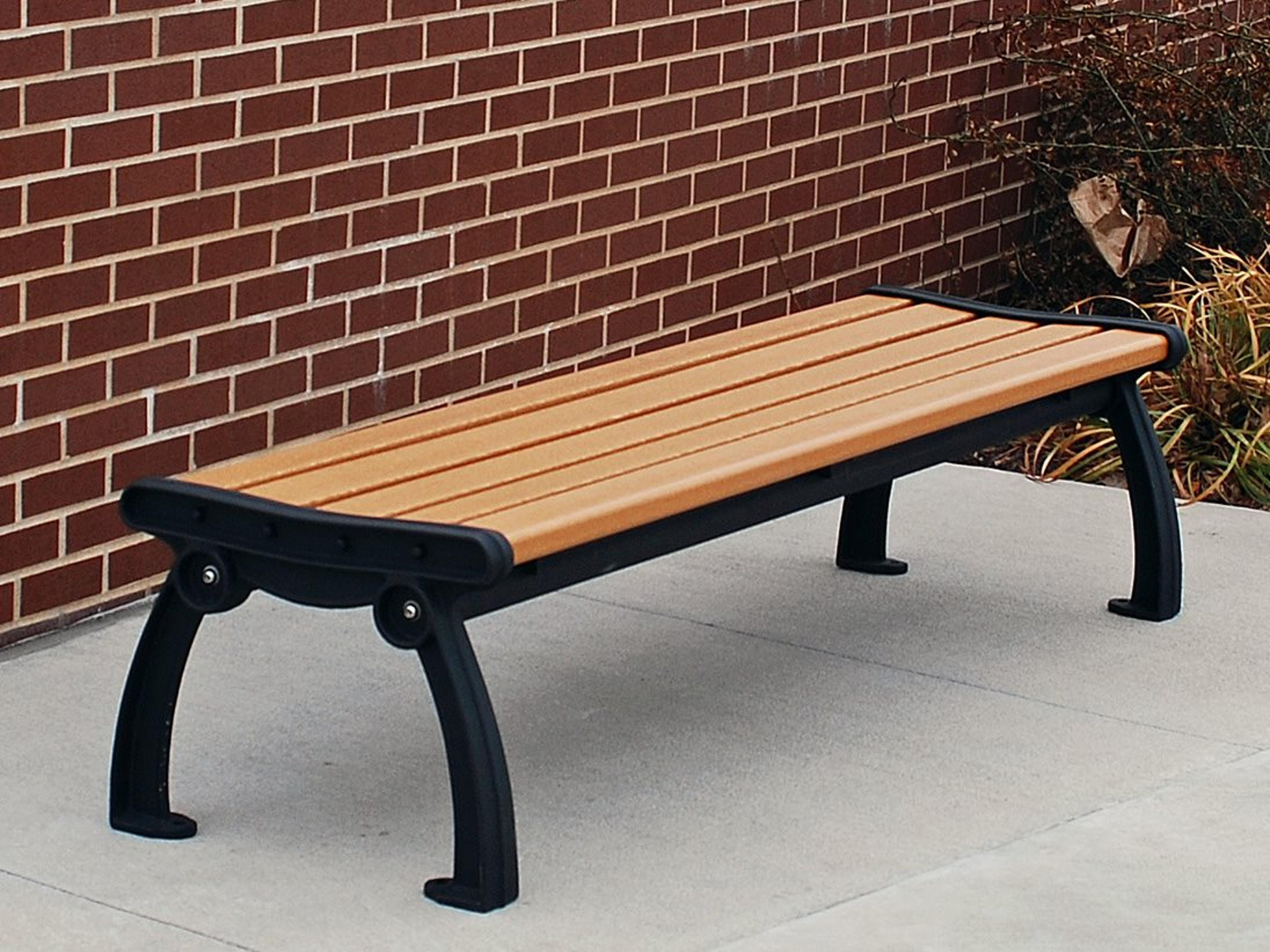 Frog Furnishings Heritage Cast Aluminum 5 ft. Backless Patio Bench