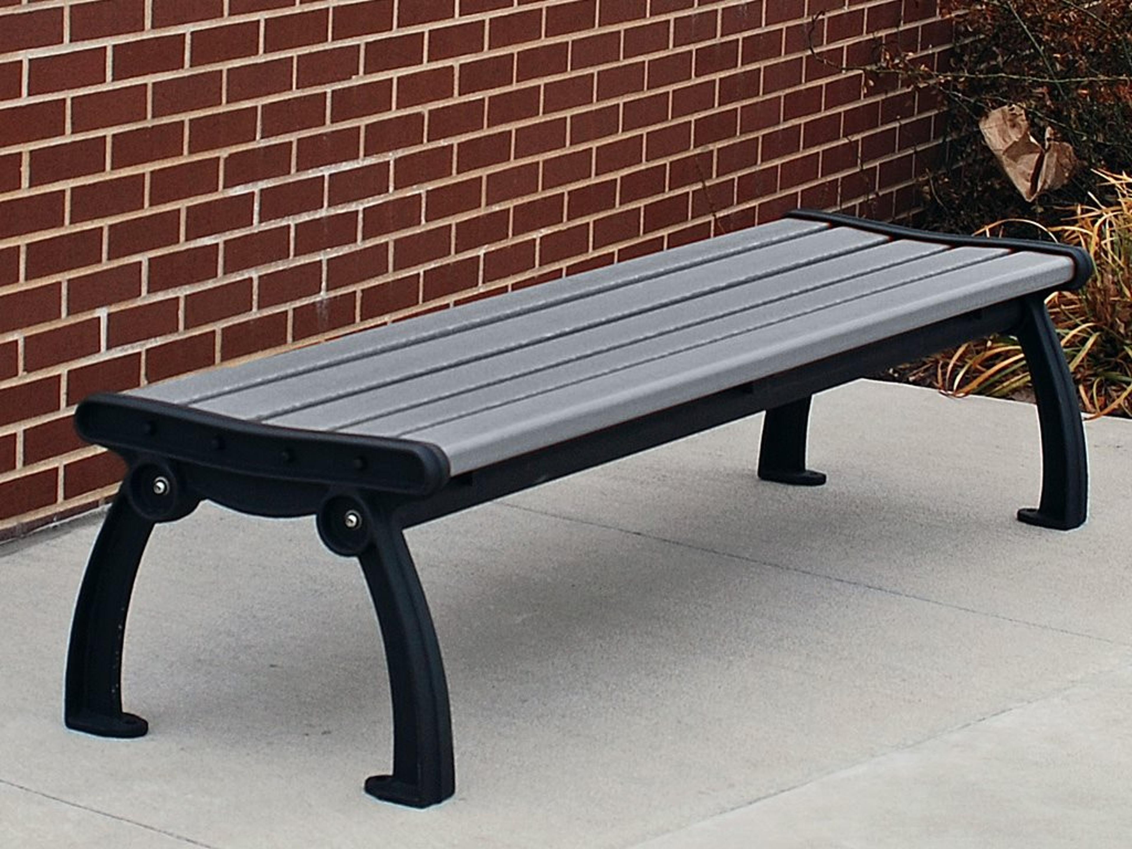 Frog Furnishings Heritage Cast Aluminum 5 ft. Backless Patio Bench