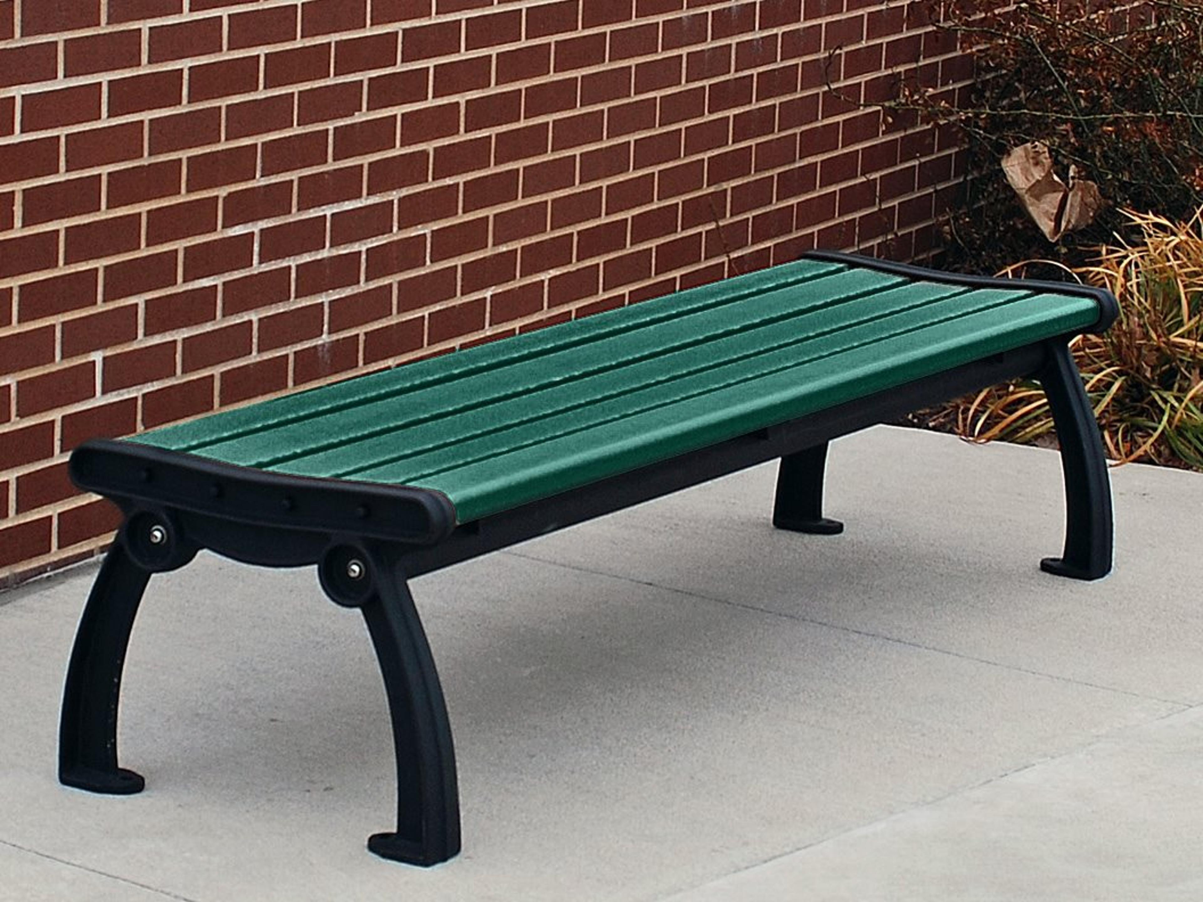 Frog Furnishings Heritage Cast Aluminum 5 ft. Backless Patio Bench