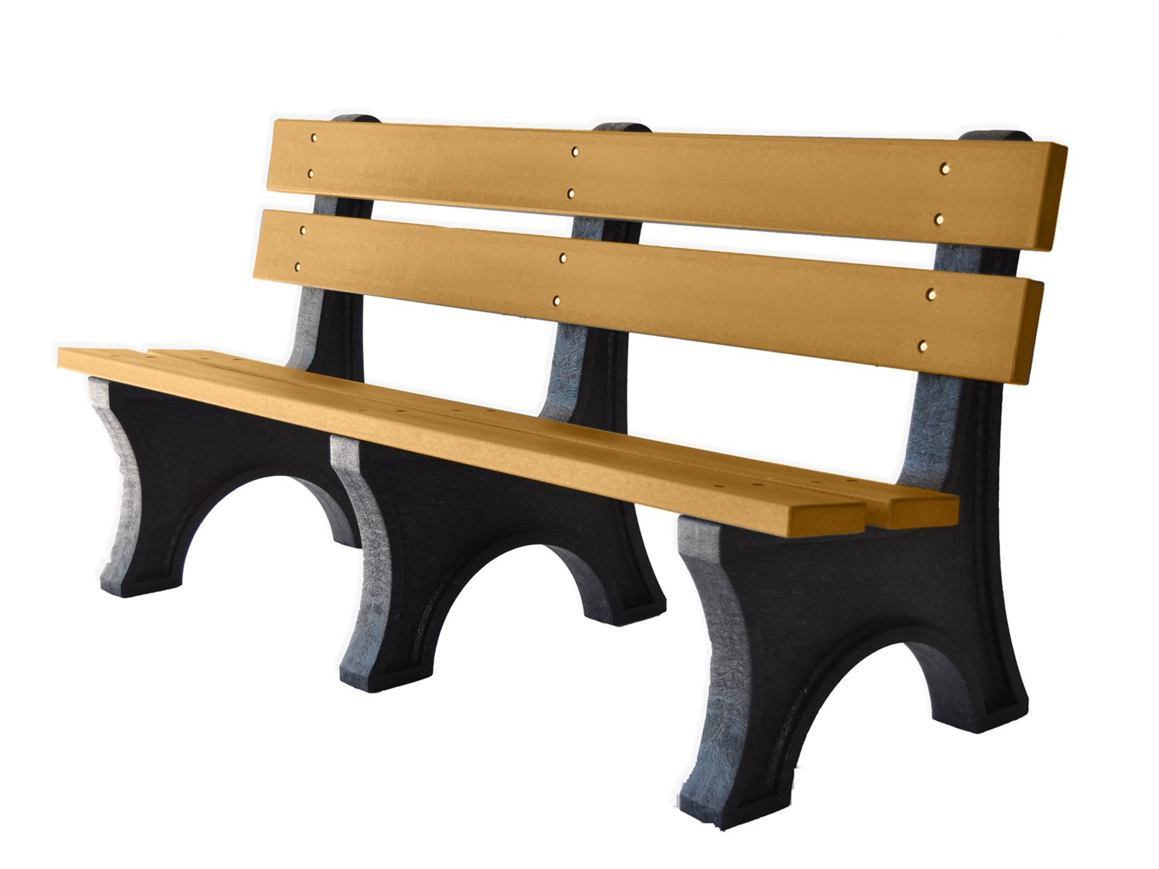 Frog Furnishings Colonial Recycled Plastic 6 ft. Outdoor Bench