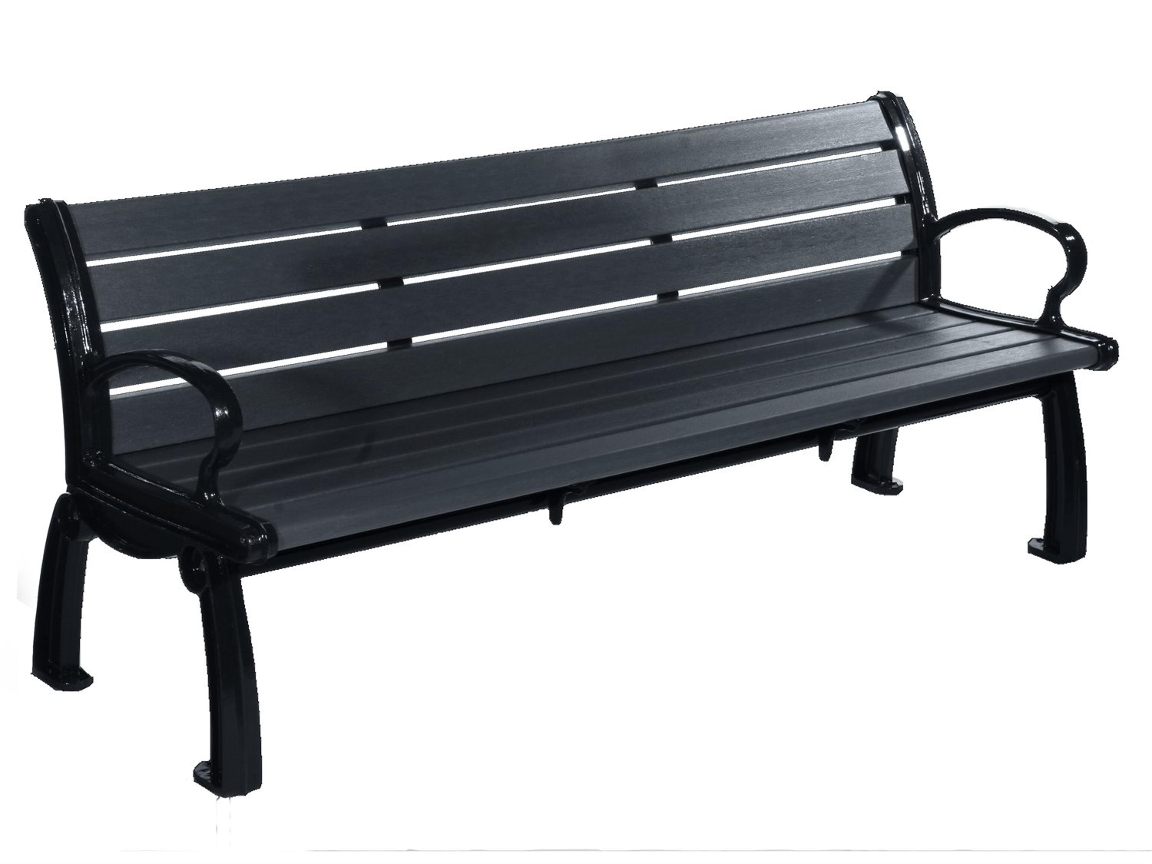 Frog Furnishings Heritage Cast Aluminum 6 ft. Outdoor Bench