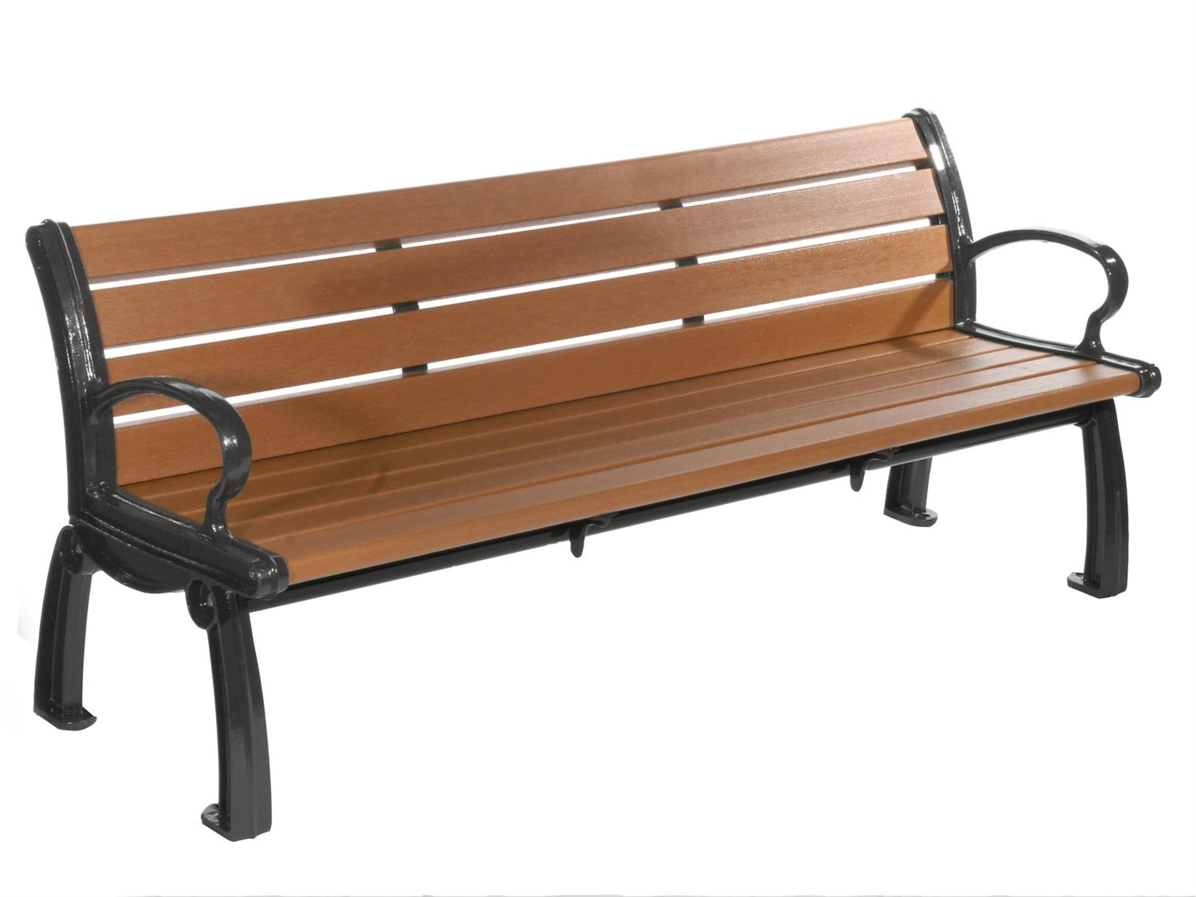 Frog Furnishings Heritage Cast Aluminum 6 ft. Outdoor Bench