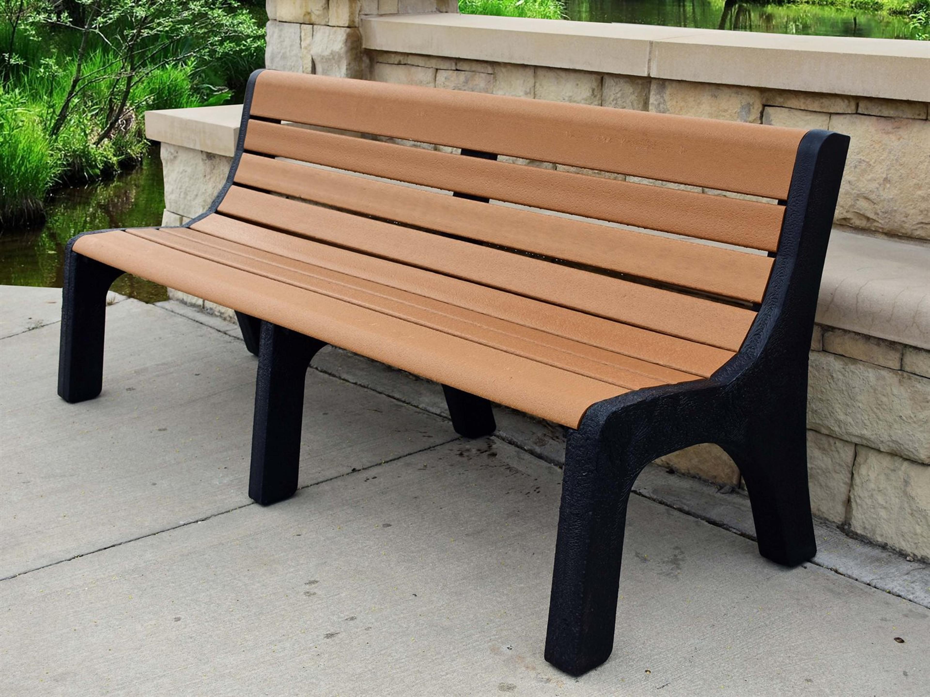 Frog Furnishings Newport Recycled Plastic 6 ft. Outdoor Bench