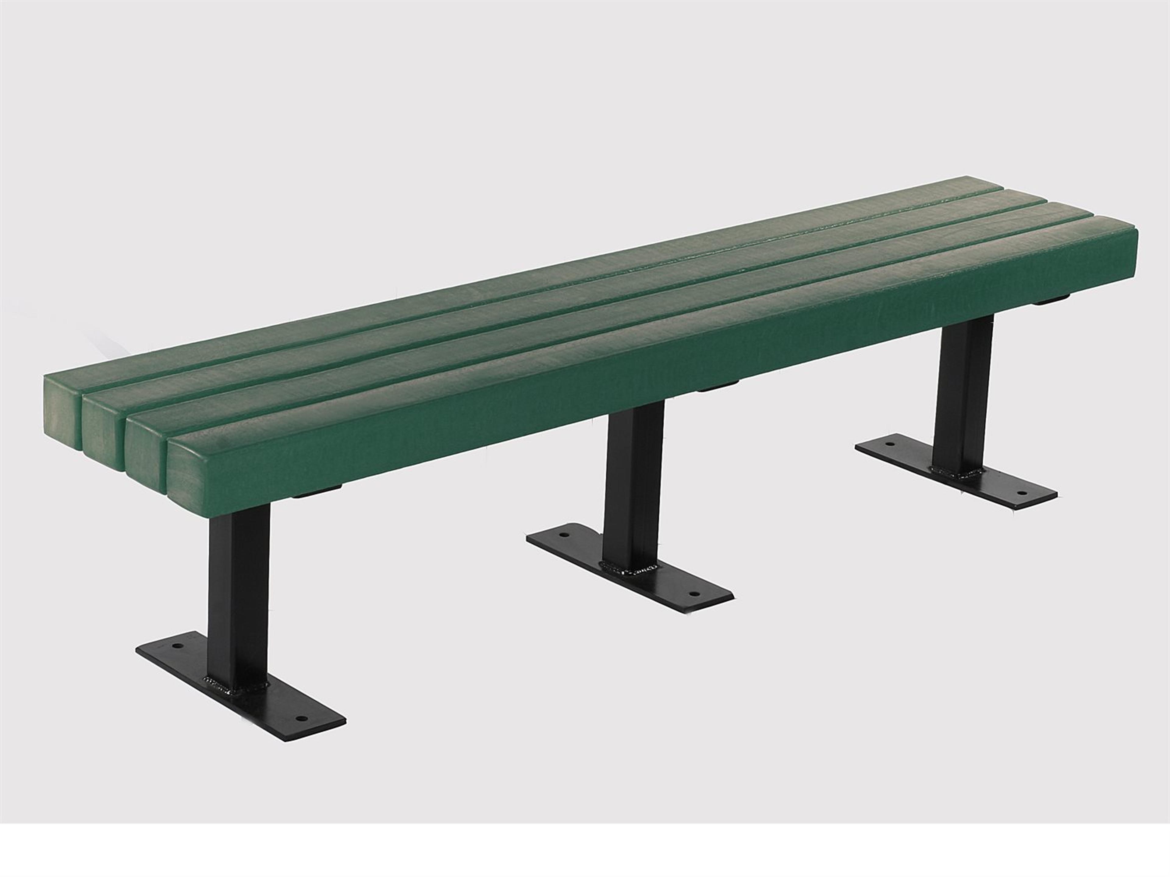 Frog Furnishings Trailside Steel 6 ft. Patio Bench