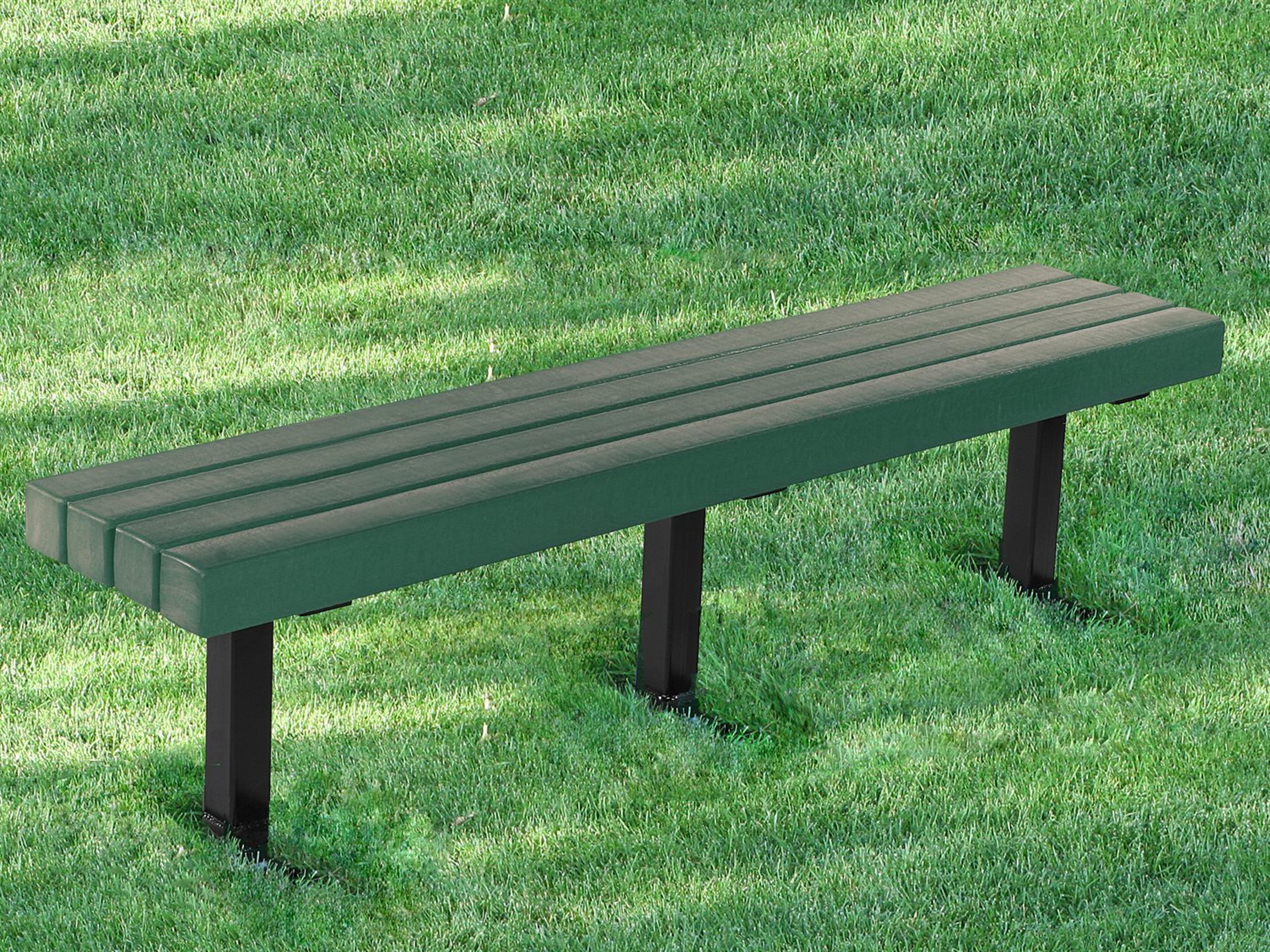 Frog Furnishings Trailside Steel 6 ft. Patio Bench