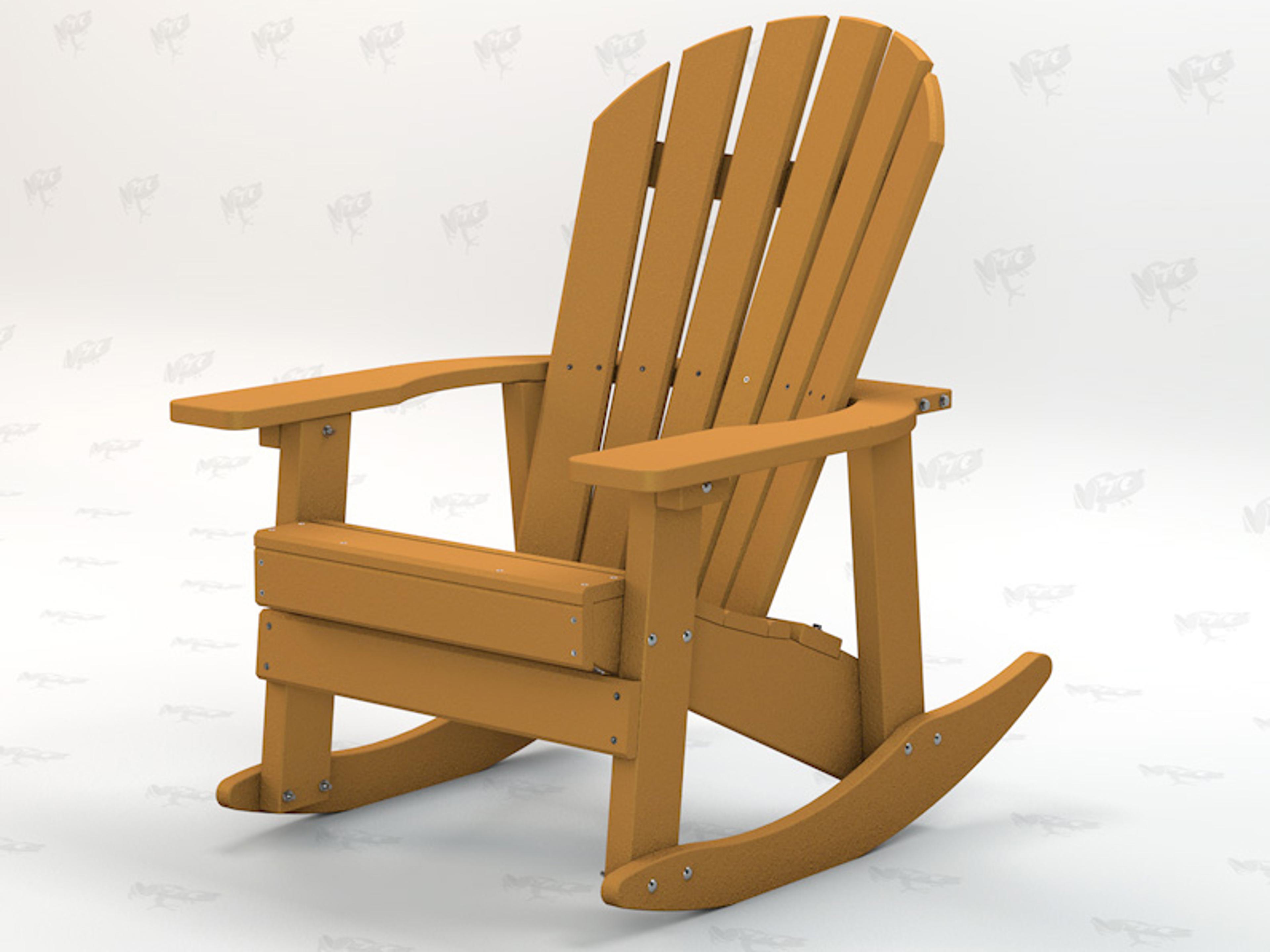 Frog Furnishings Adirondack Recycled Plastic Charleston Rocker Chair