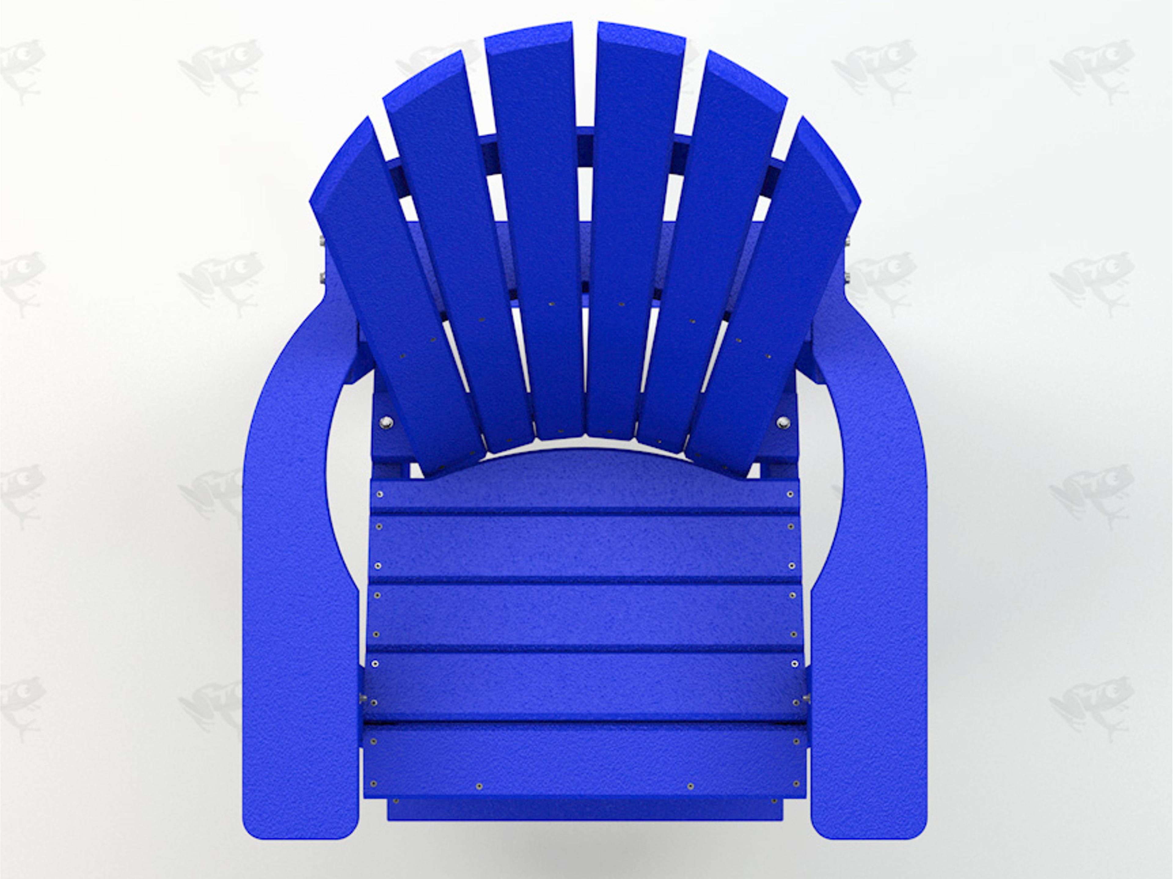 Frog Furnishings Adirondack Recycled Plastic Clearwater Counter Chair