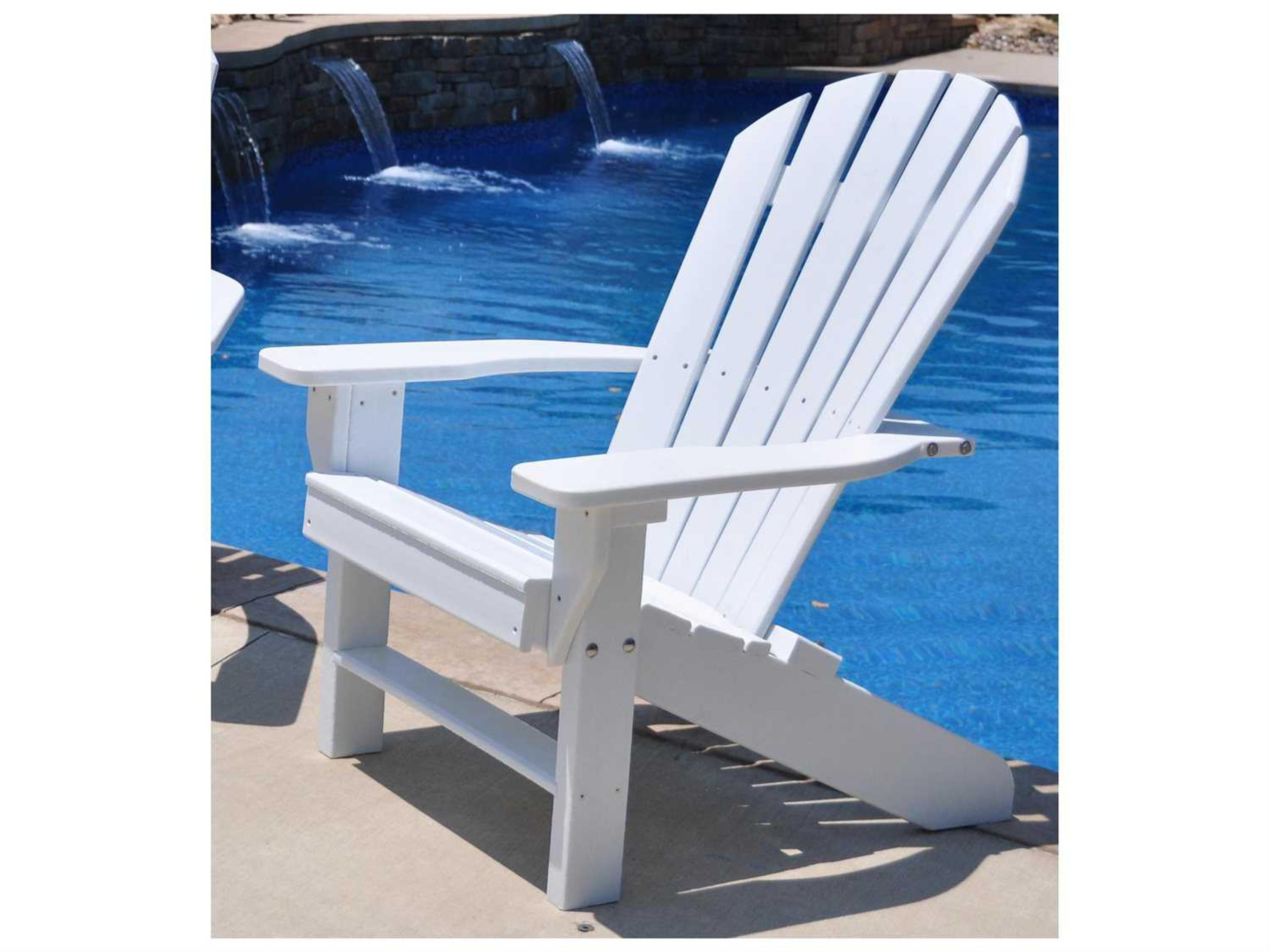 Frog Furnishings Adirondack Recycled Plastic Seaside Lounge Chair