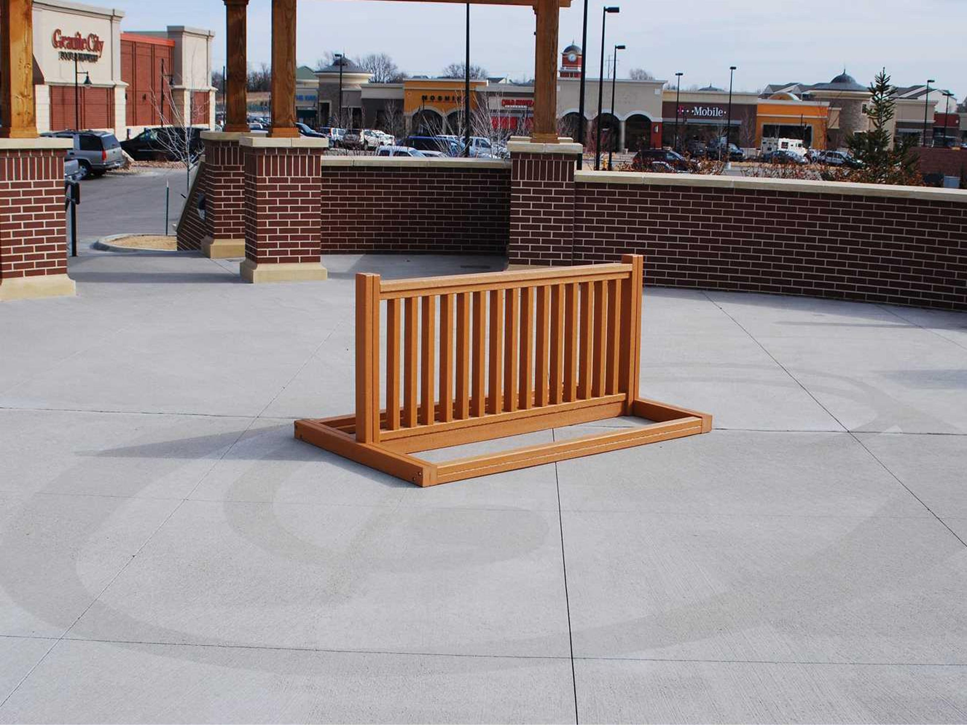 Recycled Plastic 6 ft. 10 Slot Bike Rack