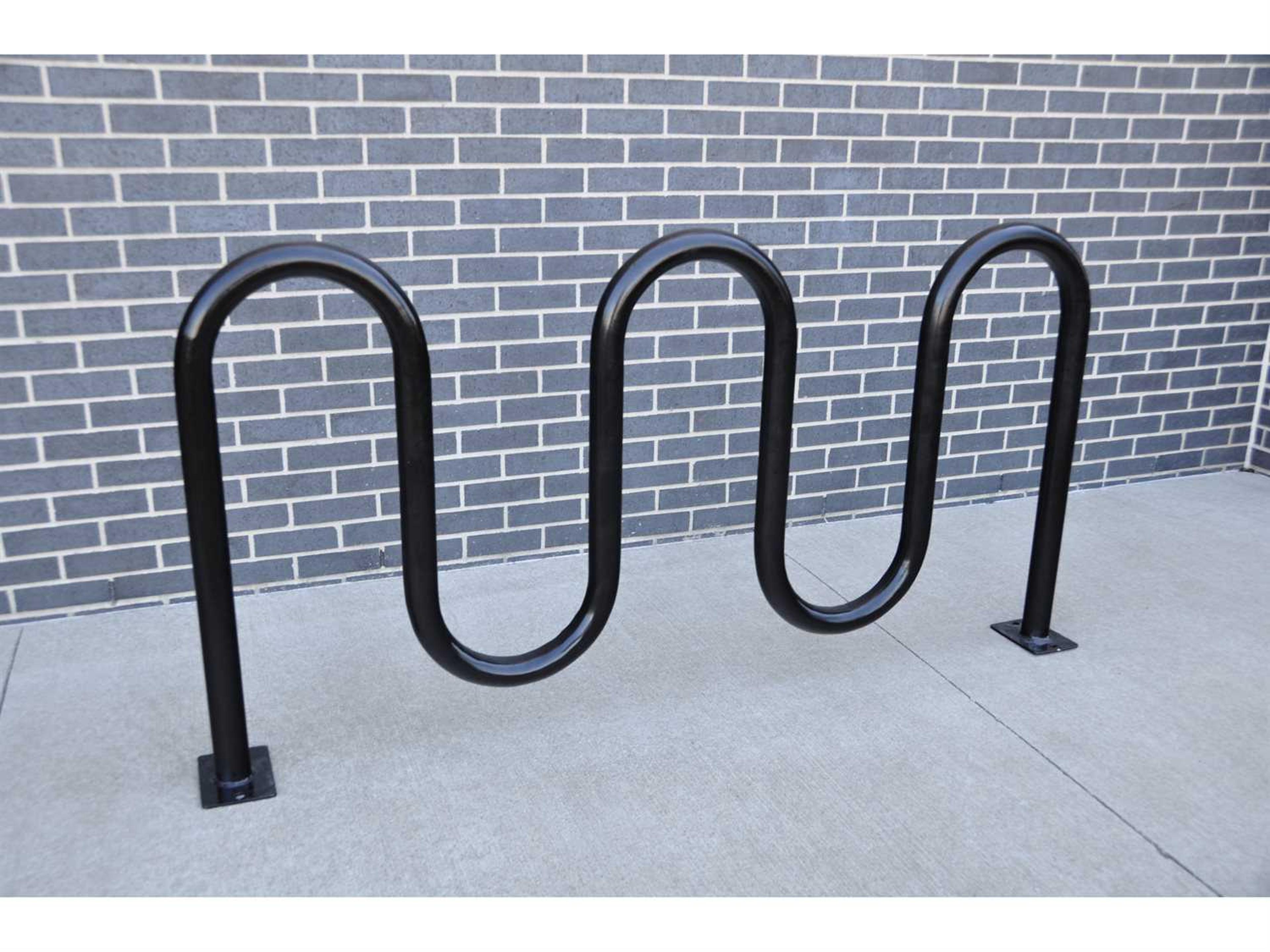 Steel 5 Loop Bike Rack Surface