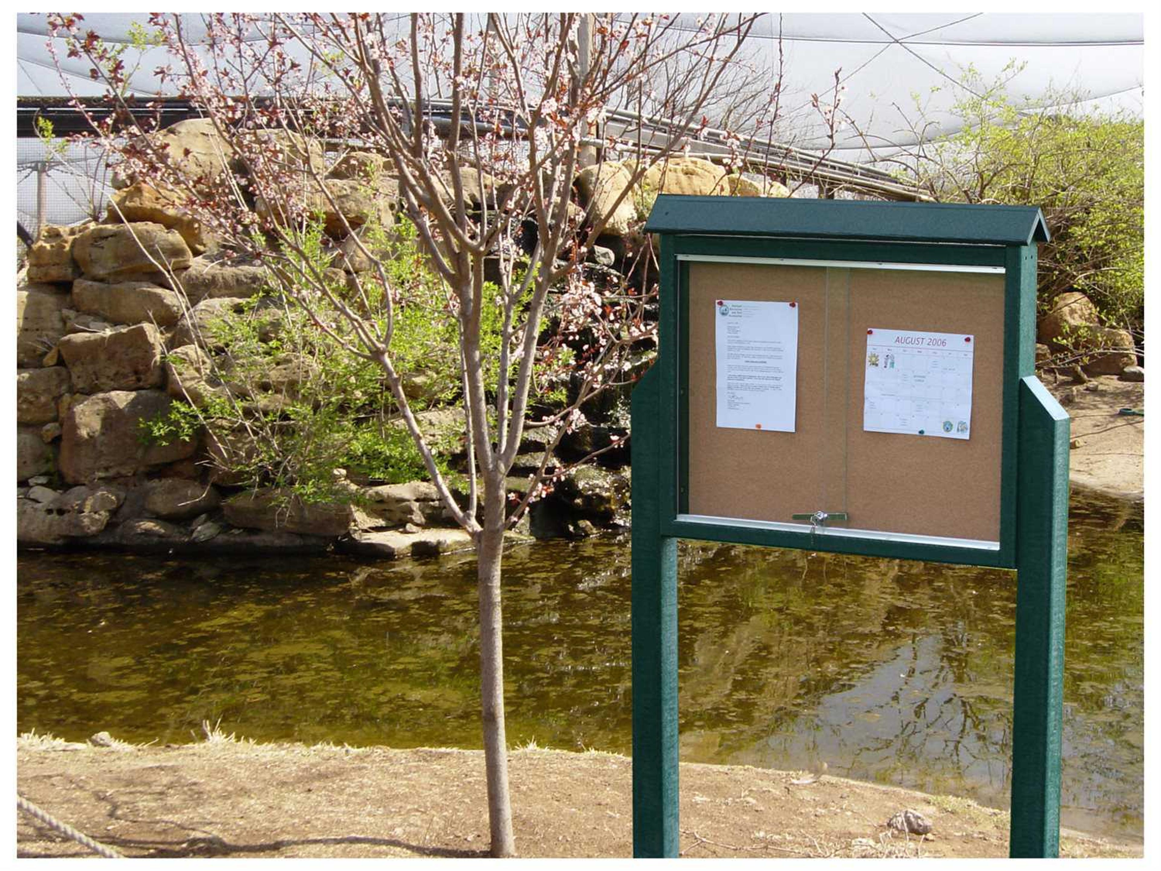 Message Center Recycled Plastic Medium Standard Sliding Two Sides No Post