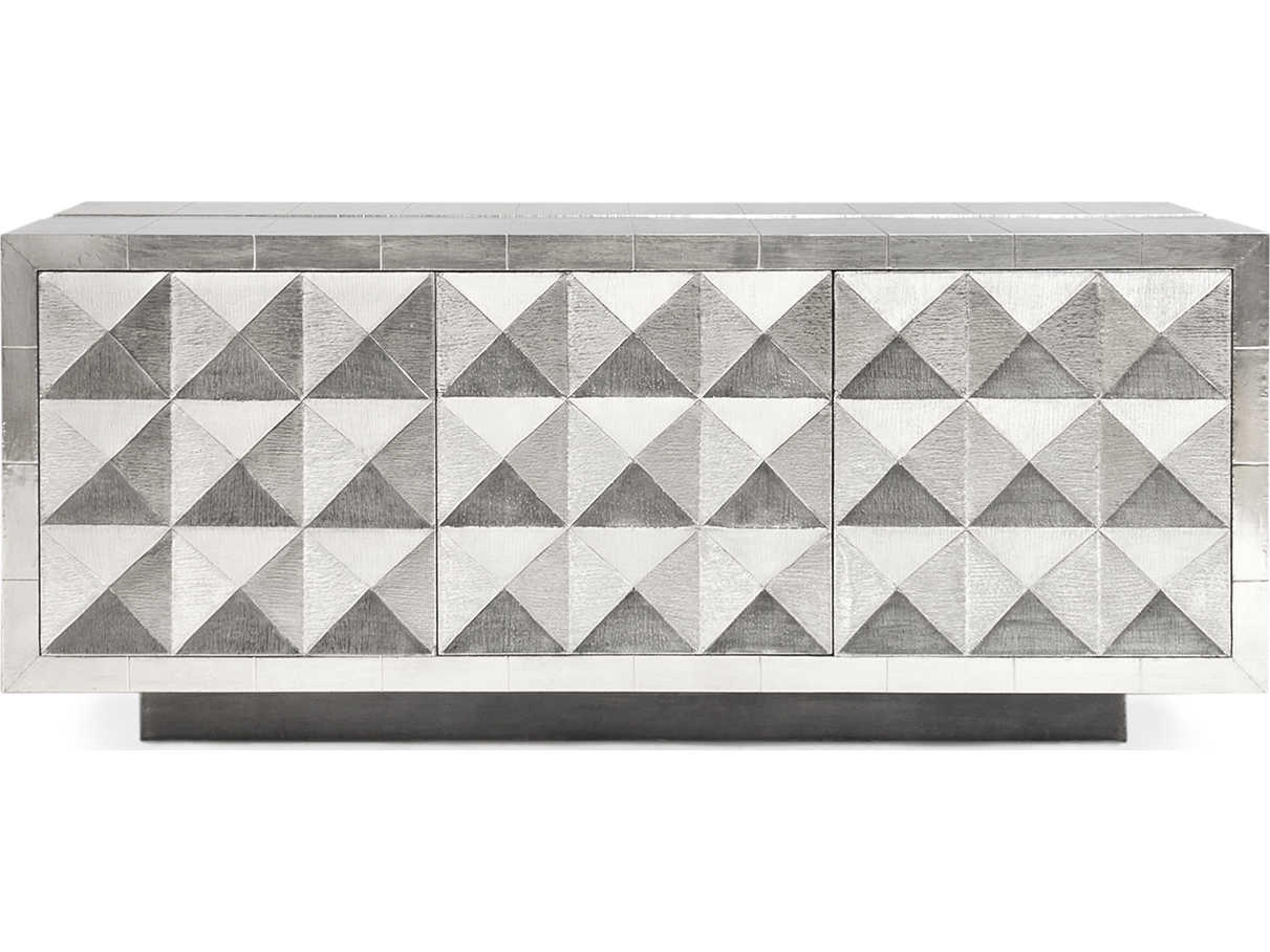 Jonathan Adler Talitha 70" Nickel Credenza Sideboard