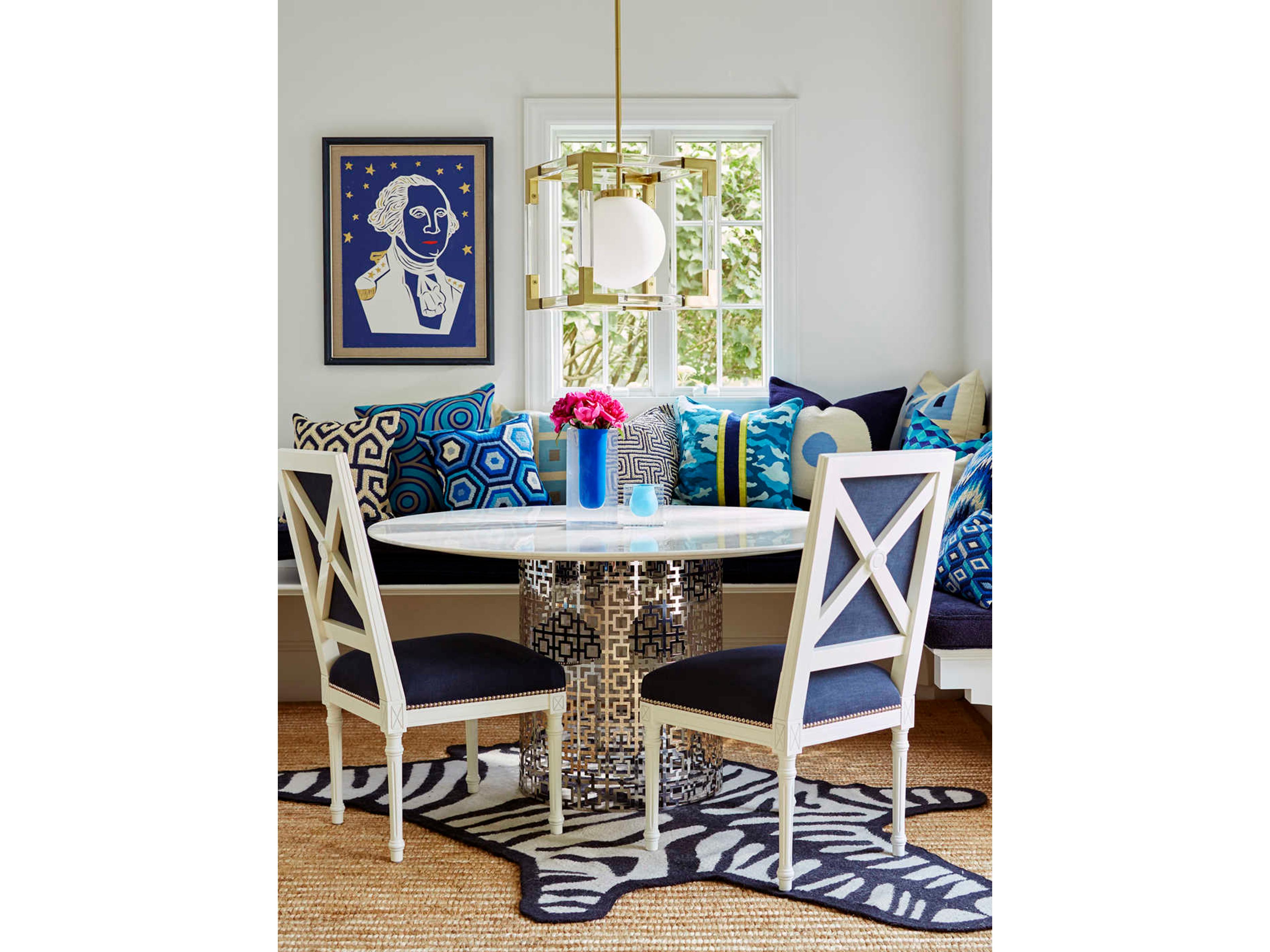 Jonathan Adler Jacques 1-Light Clear Glass Brass Globe Pendant