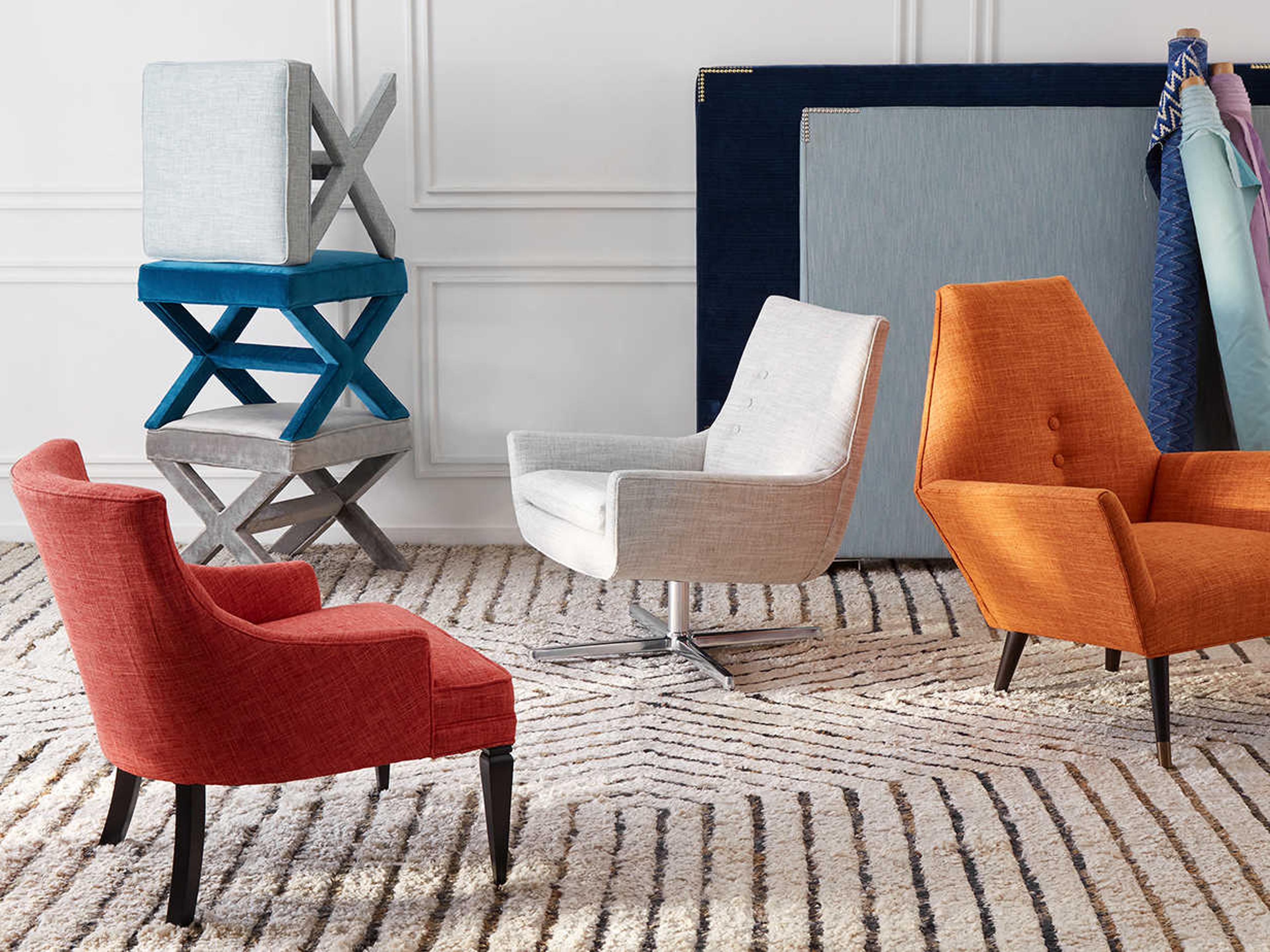 Jonathan Adler X-bench Venice Peacock Blue Velvet Upholstered Accent Bench