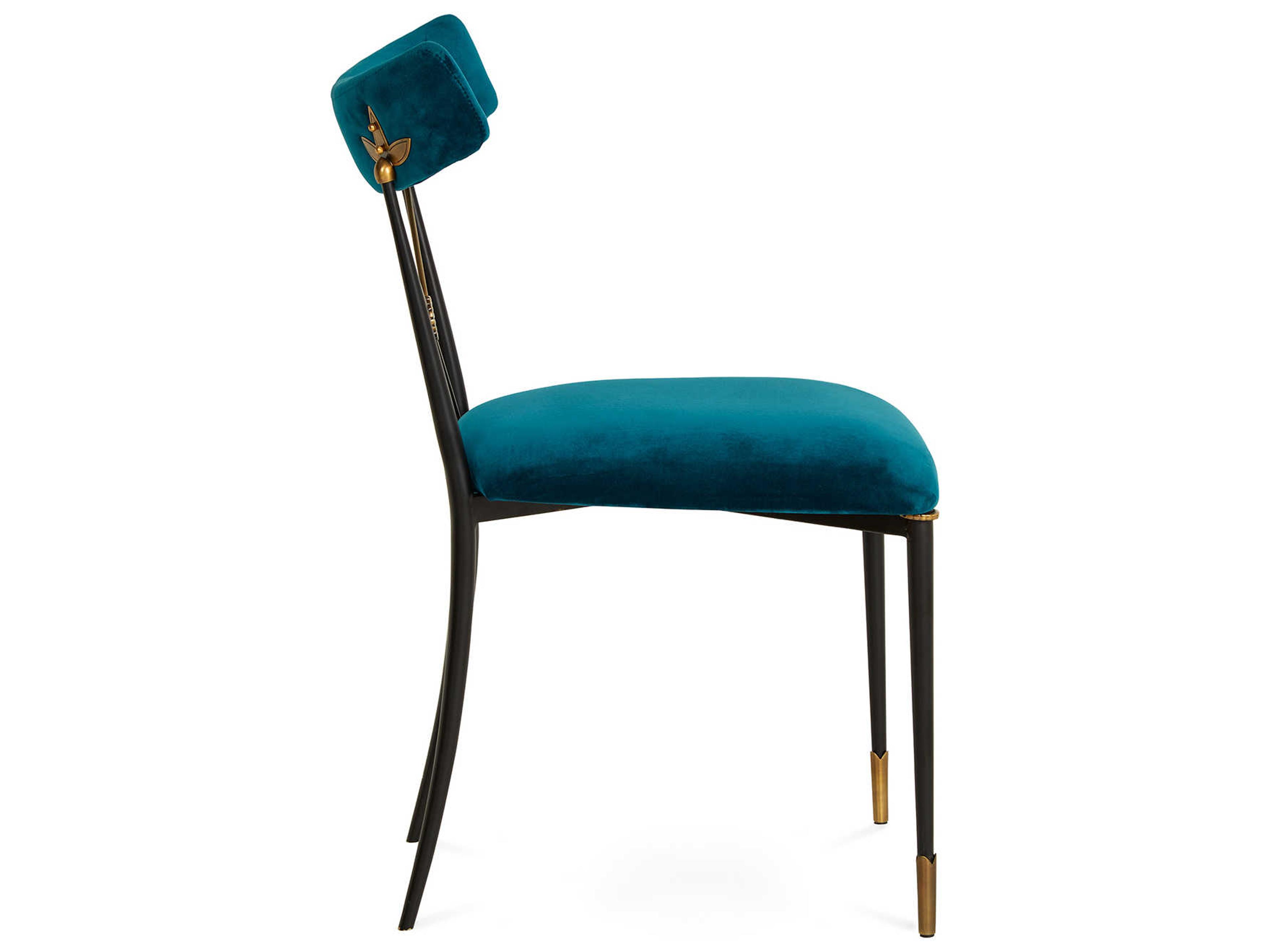 Jonathan Adler Rider Blue Side Dining Chair