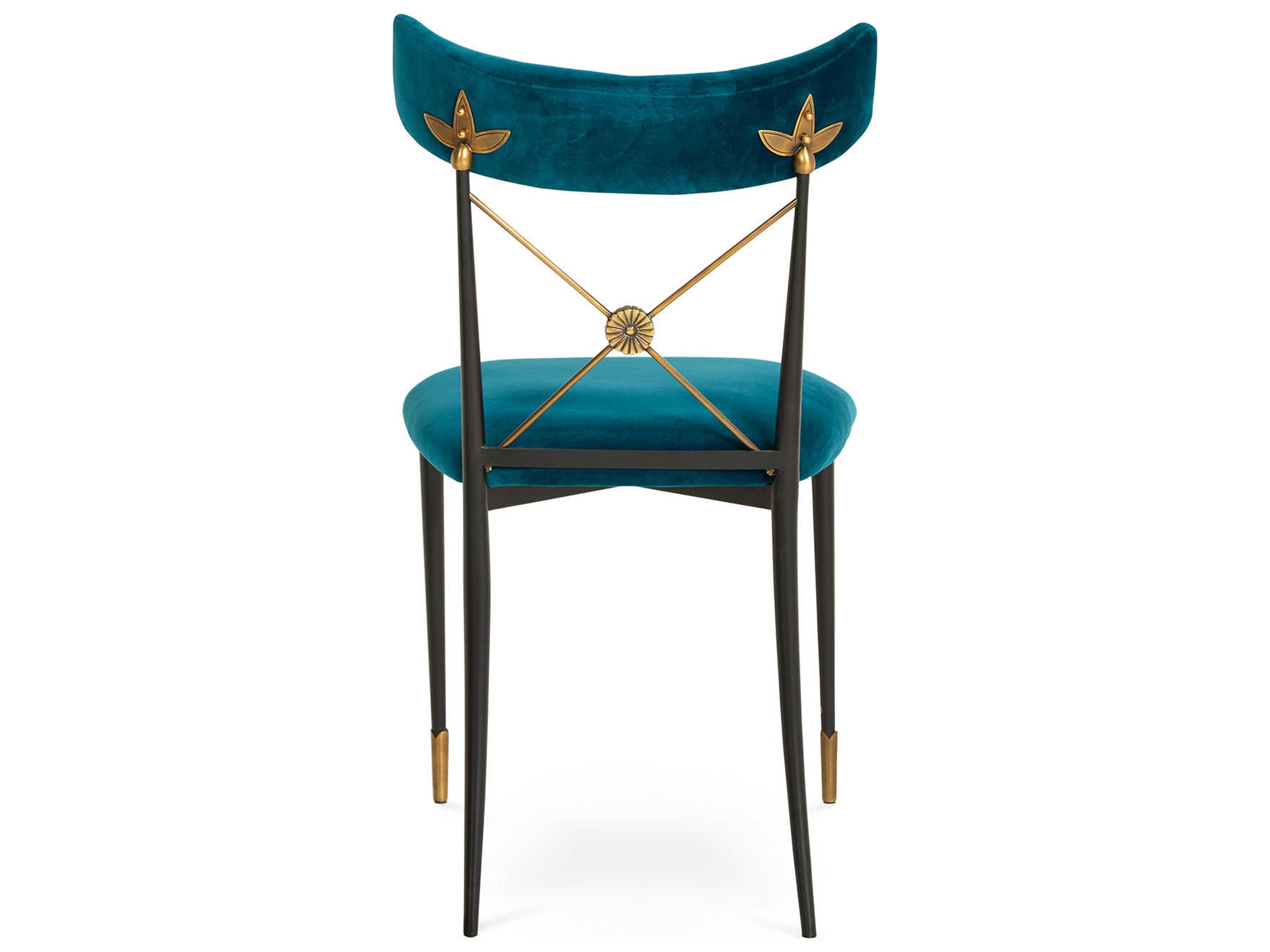 Jonathan Adler Rider Blue Side Dining Chair