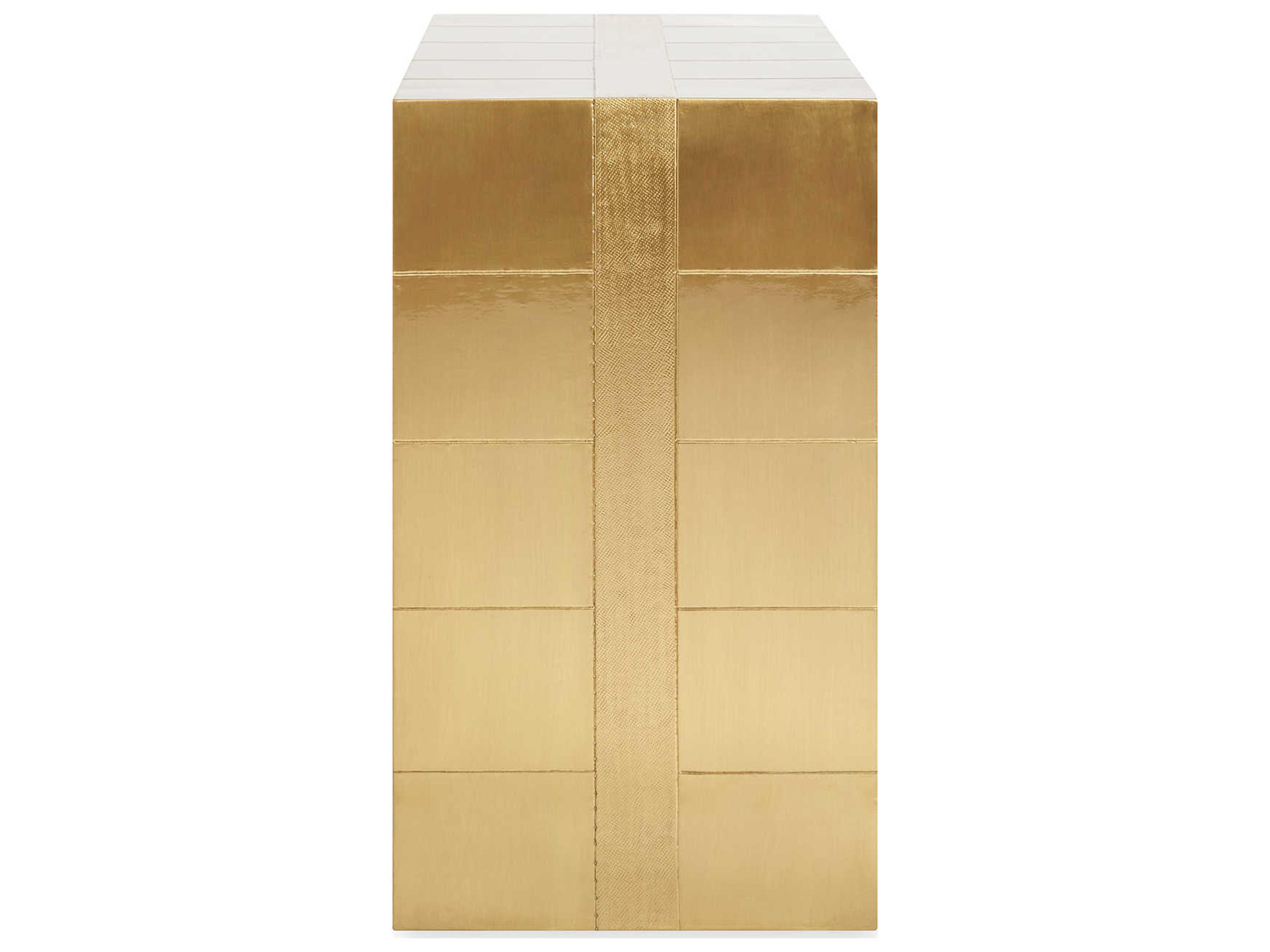Jonathan Adler Talitha Brass Gold Accent Chest