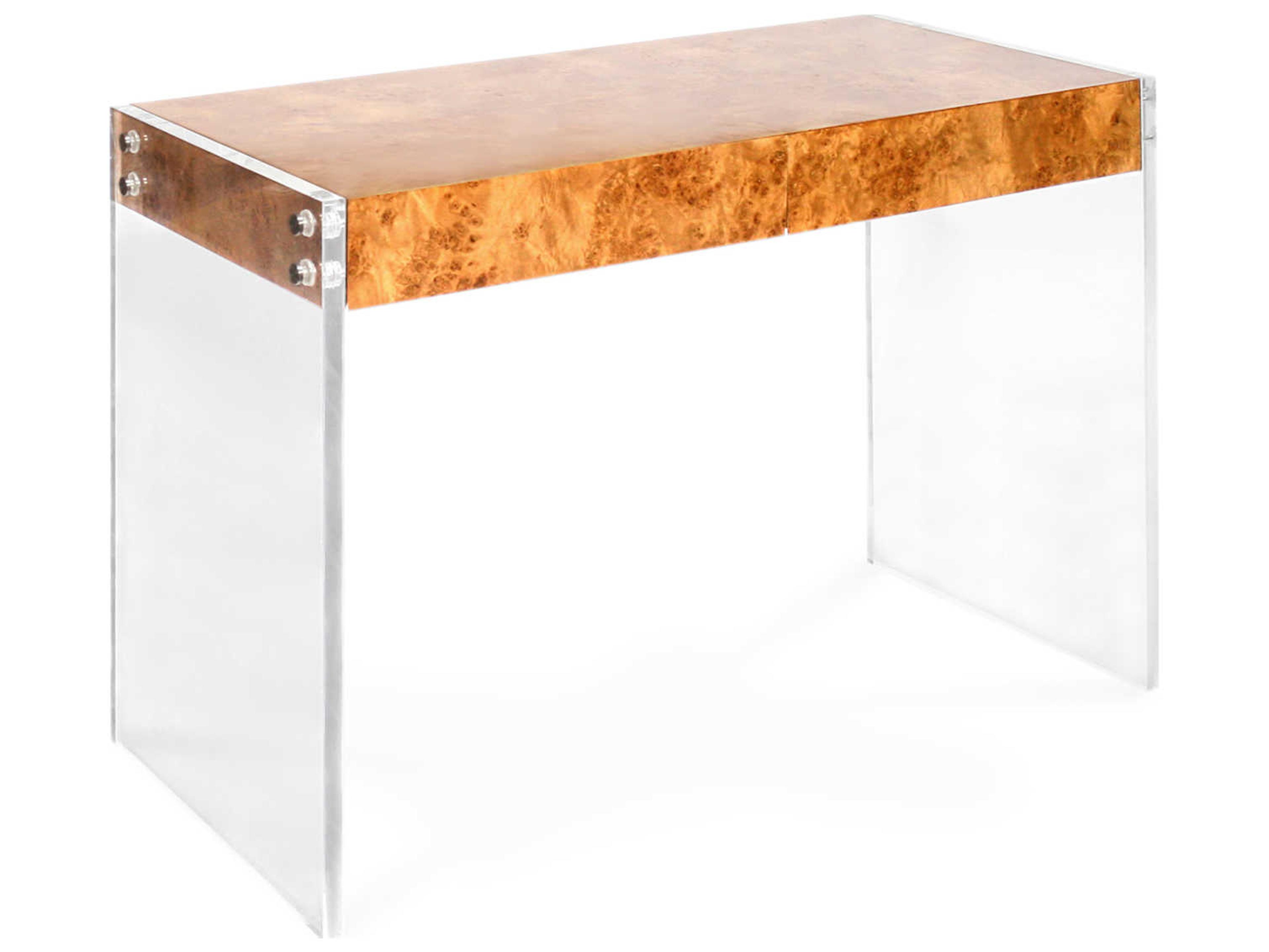 Bond Burled Mappa Brown Secretary Desk