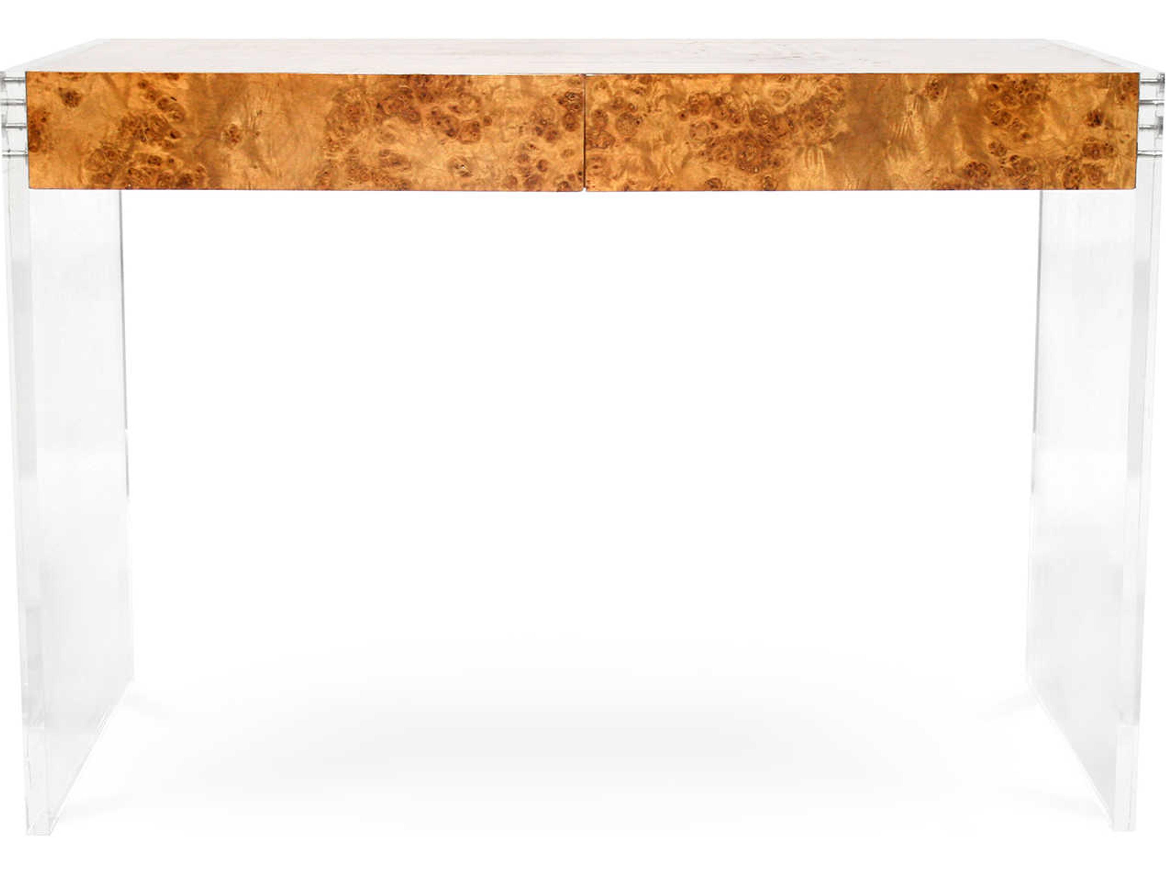 Jonathan Adler Bond Burled Mappa Brown Secretary Desk