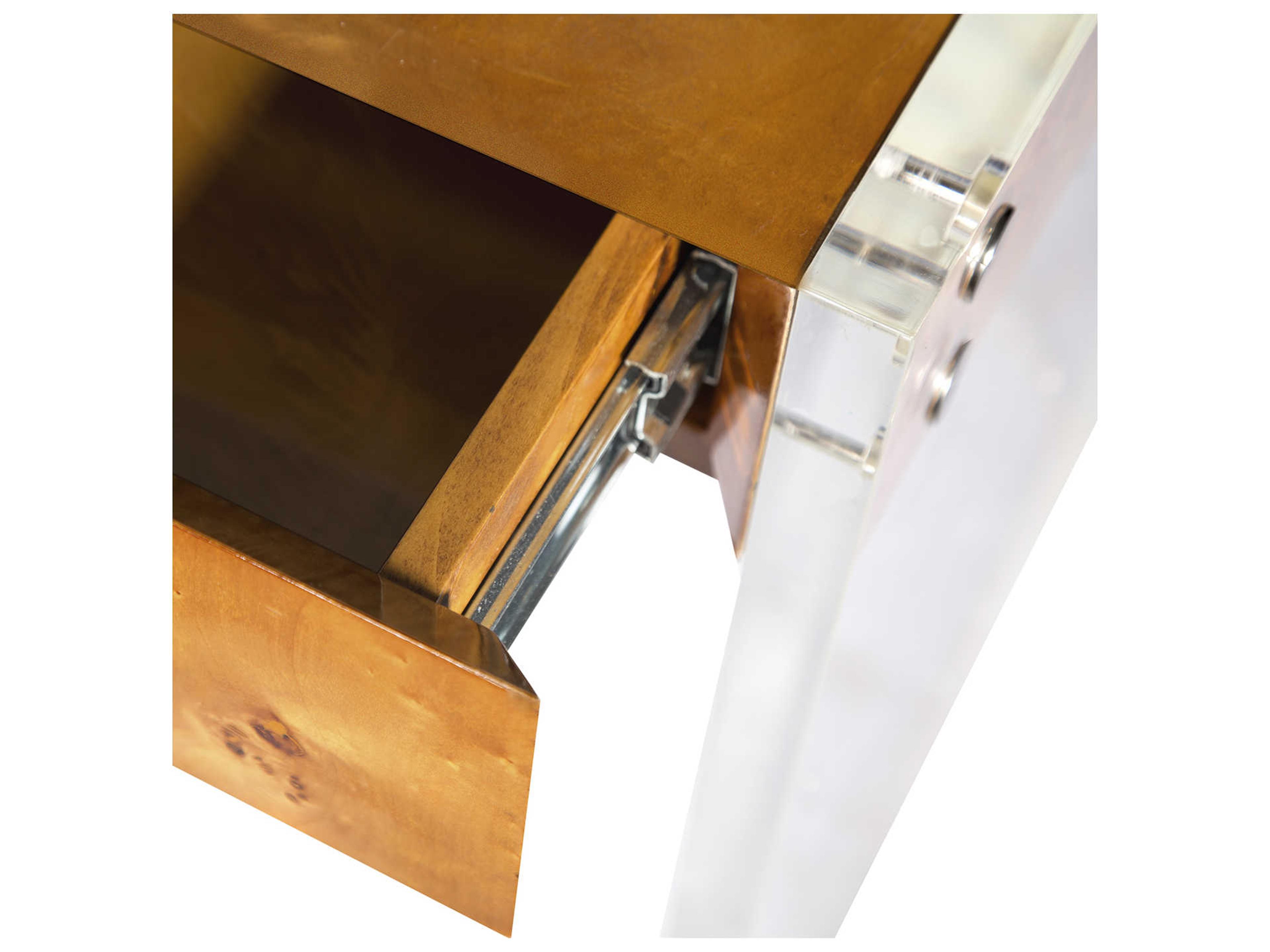 Jonathan Adler Bond Burled Mappa Brown Secretary Desk