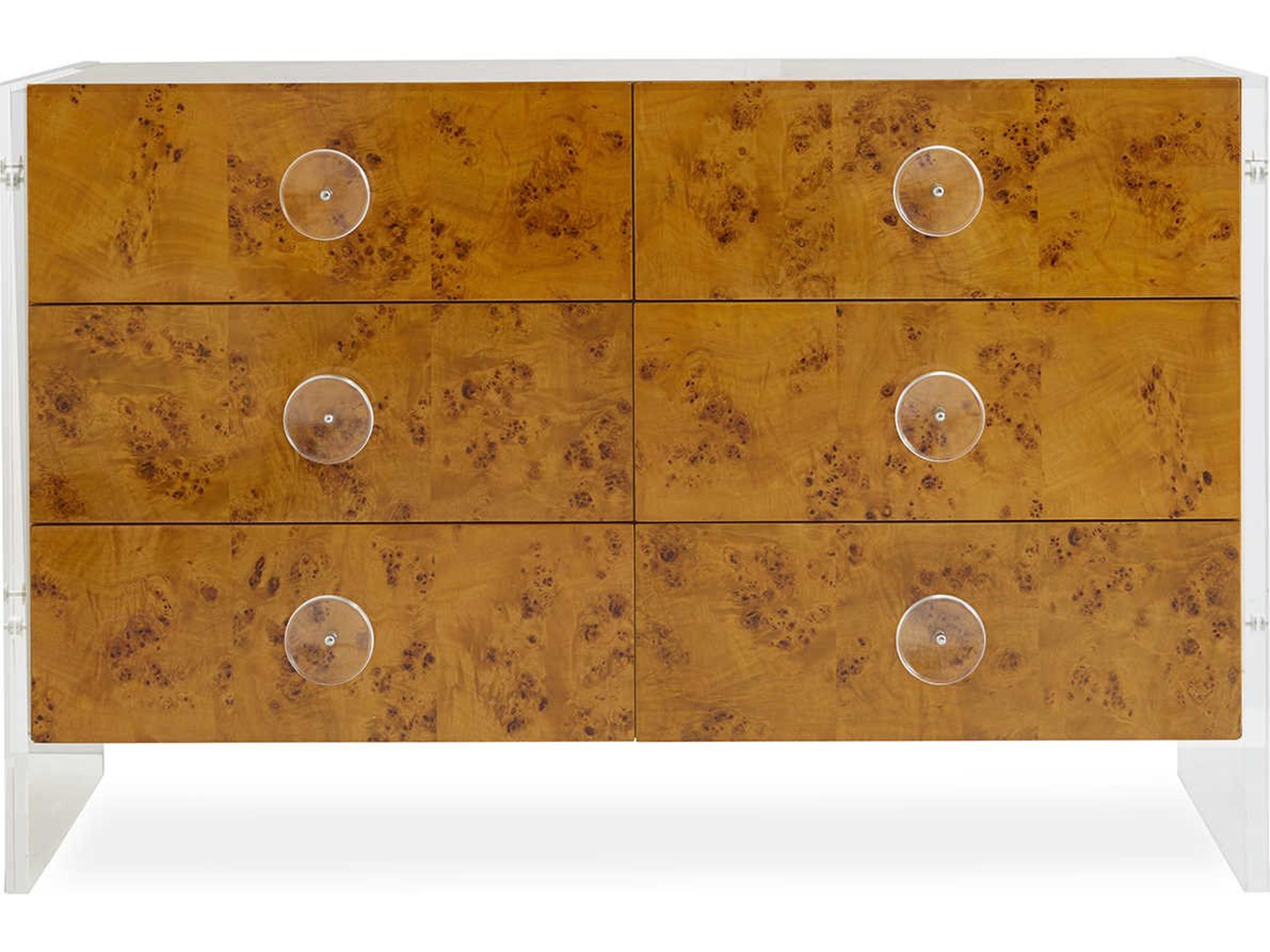 Jonathan Adler Bond 6-Drawers Brown Double Dresser