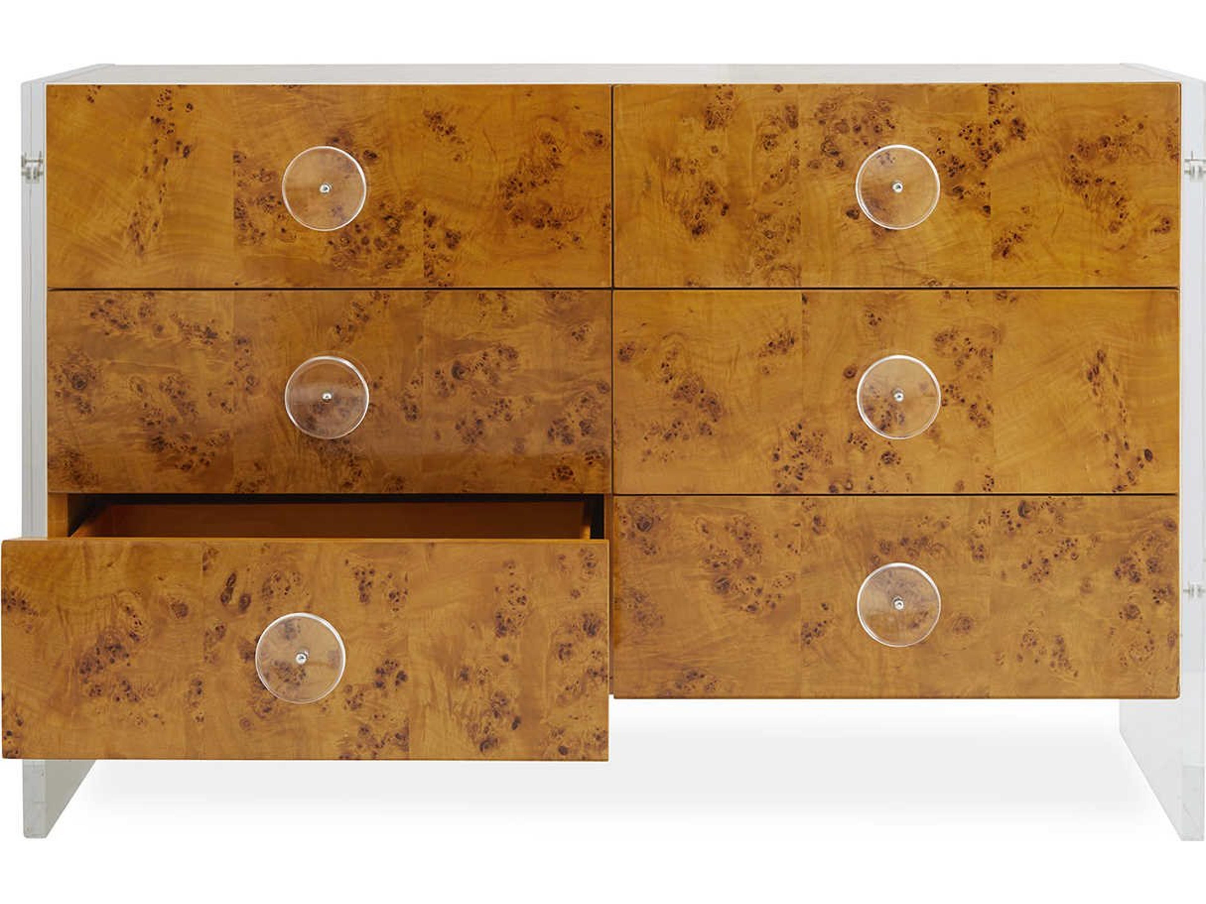 Jonathan Adler Bond 6-Drawers Brown Double Dresser