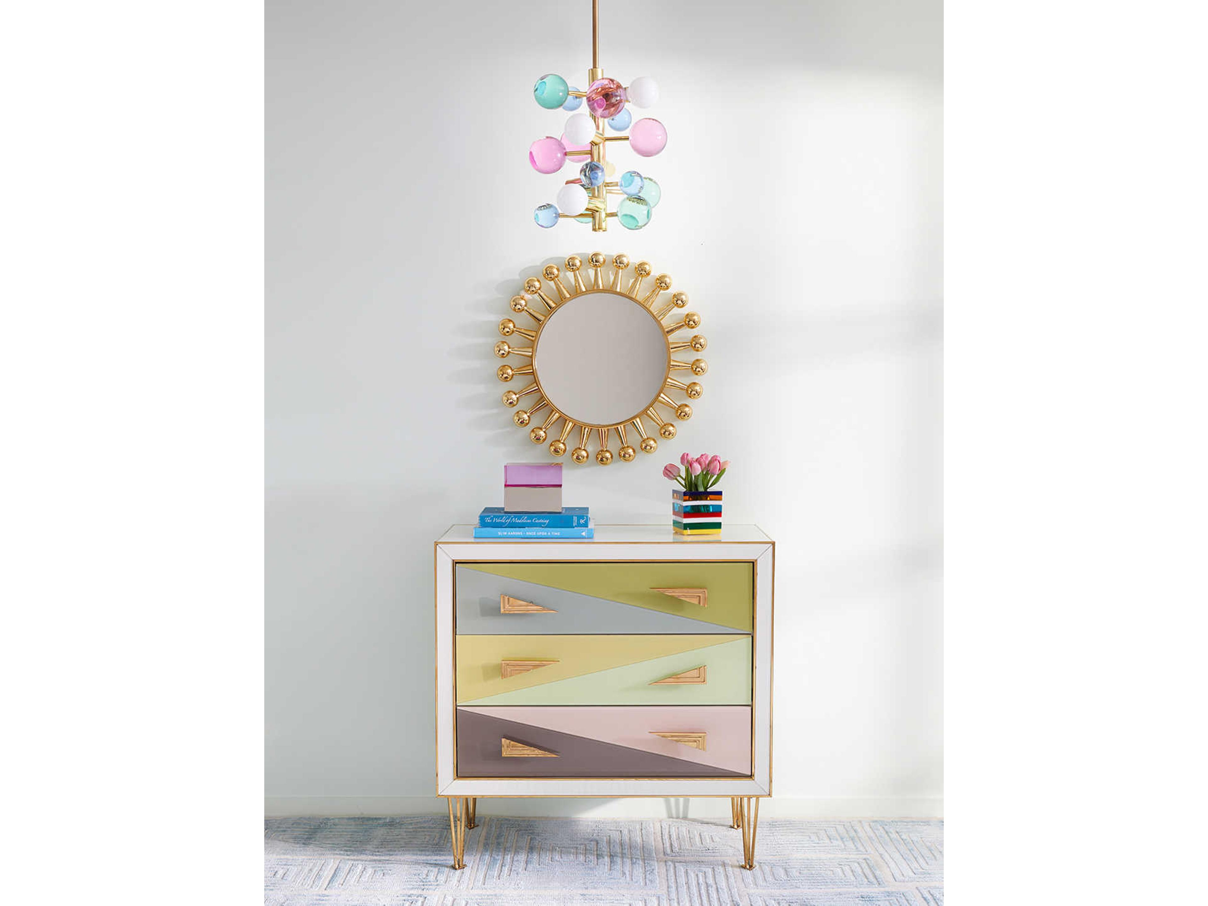 Jonathan Adler Globo 5-Light Multi Antique Brass Globe Pendant