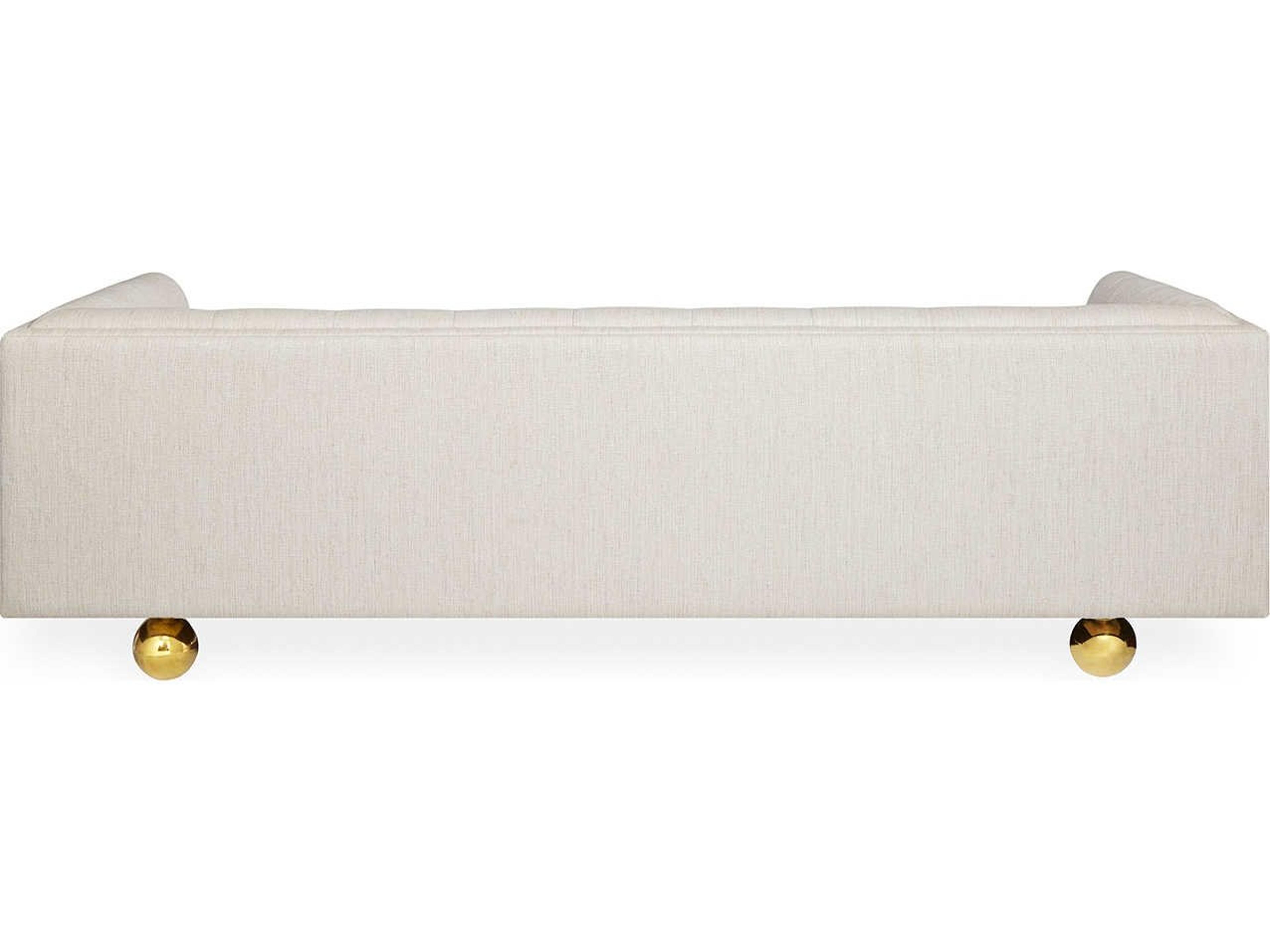 Jonathan Adler Claridge Belfast Stone White Upholstered Sofa