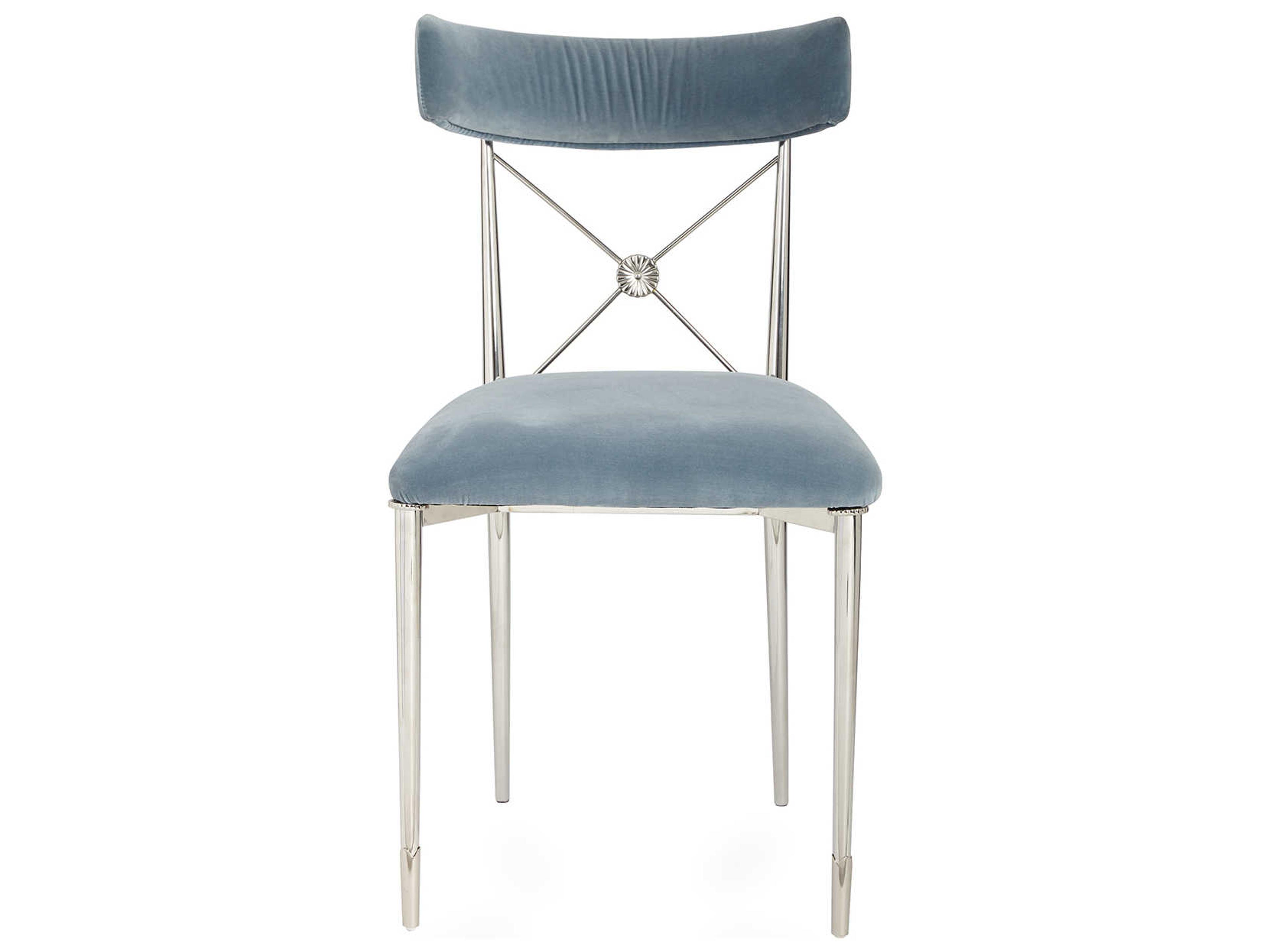 Jonathan Adler Rider Blue Side Dining Chair