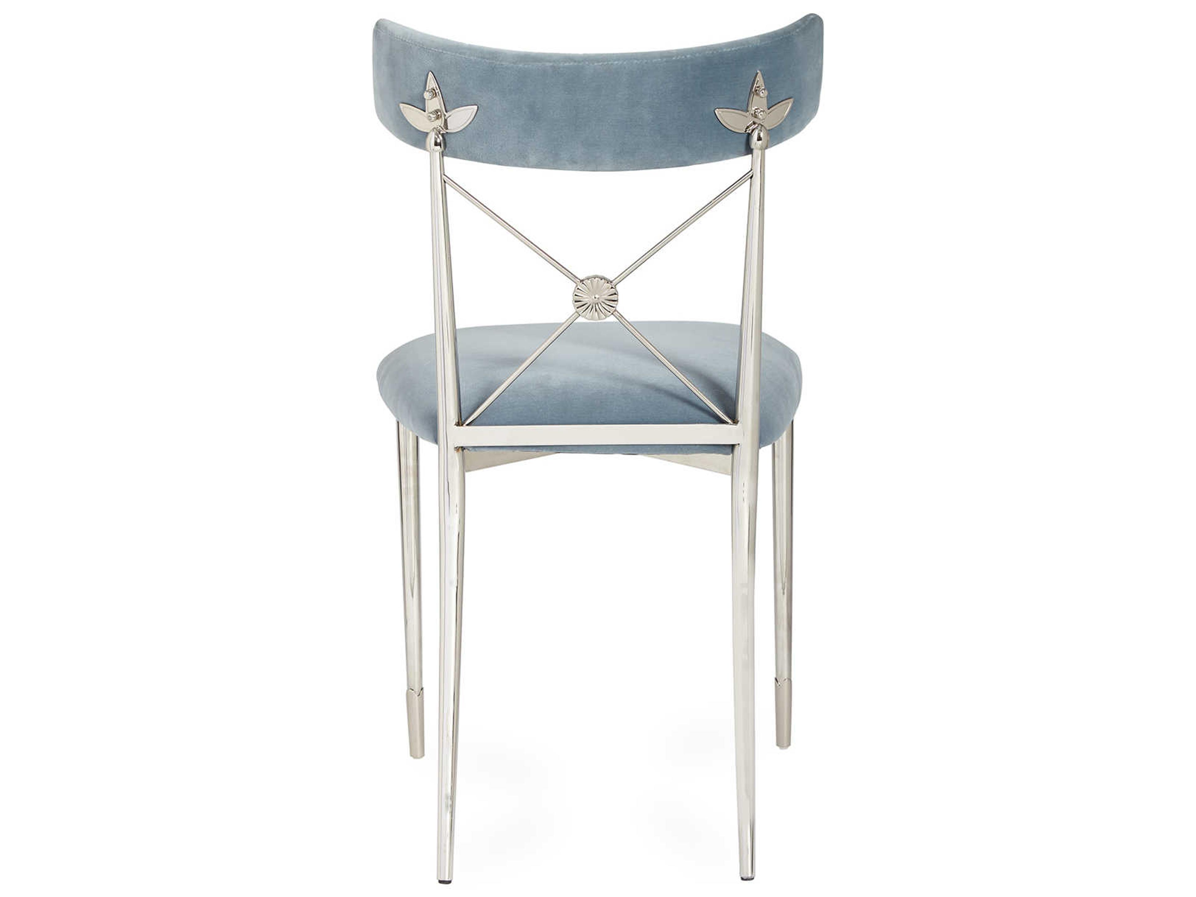 Jonathan Adler Rider Blue Side Dining Chair