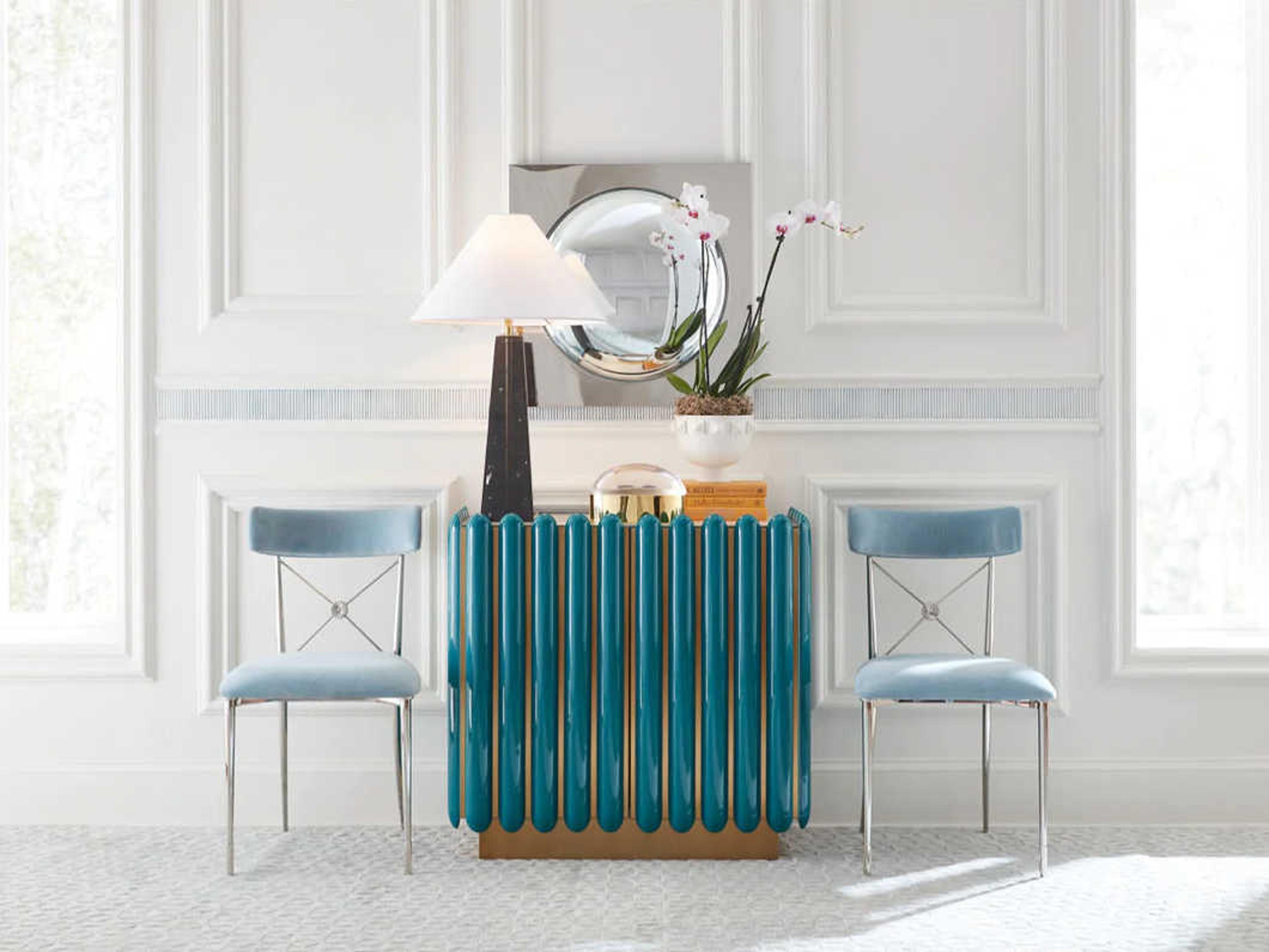 Jonathan Adler Globo Nickel Square Wall Mirror