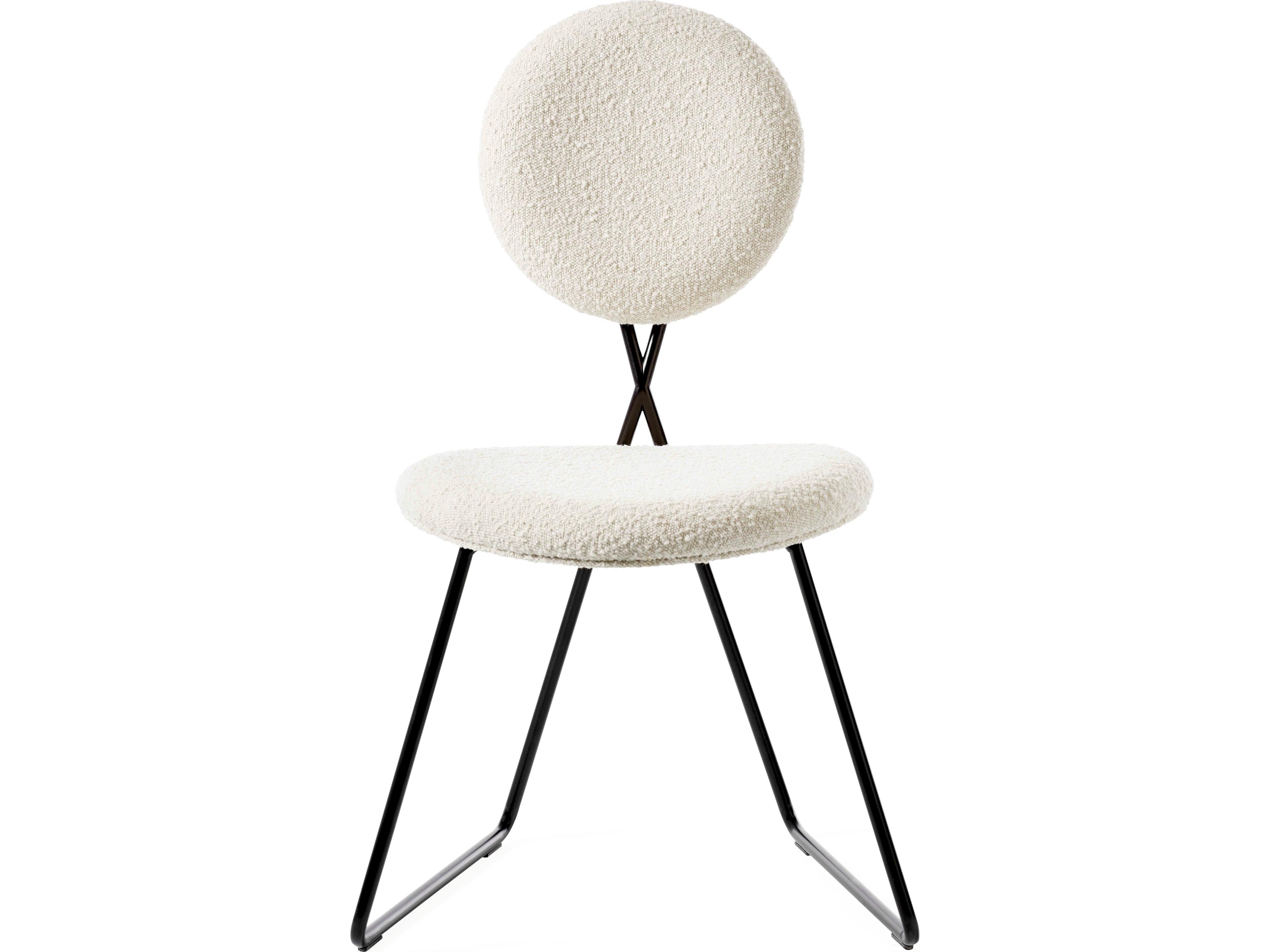 Jonathan Adler Caprice White Upholstered Armless Dining Chair