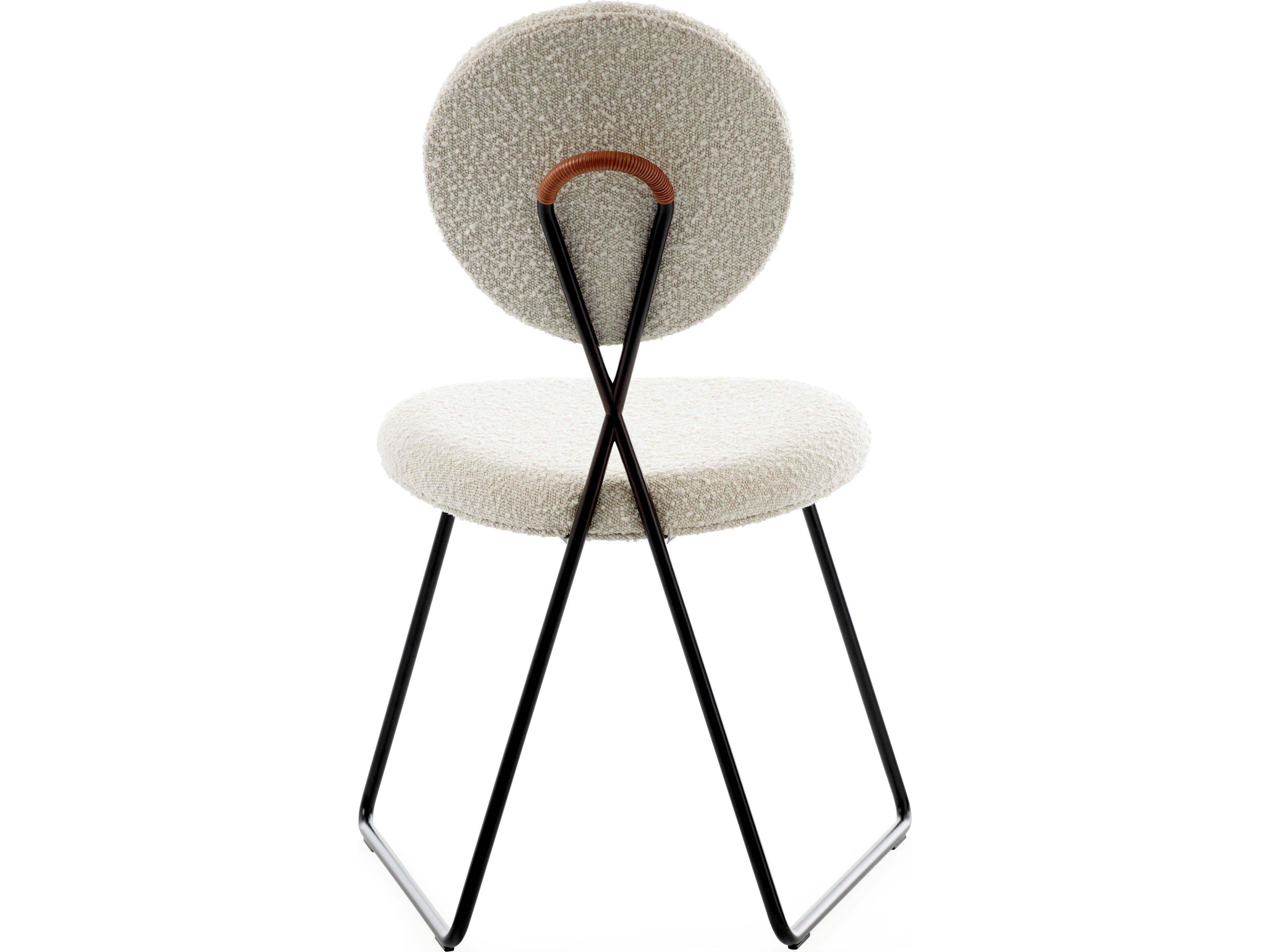 Jonathan Adler Caprice White Upholstered Armless Dining Chair