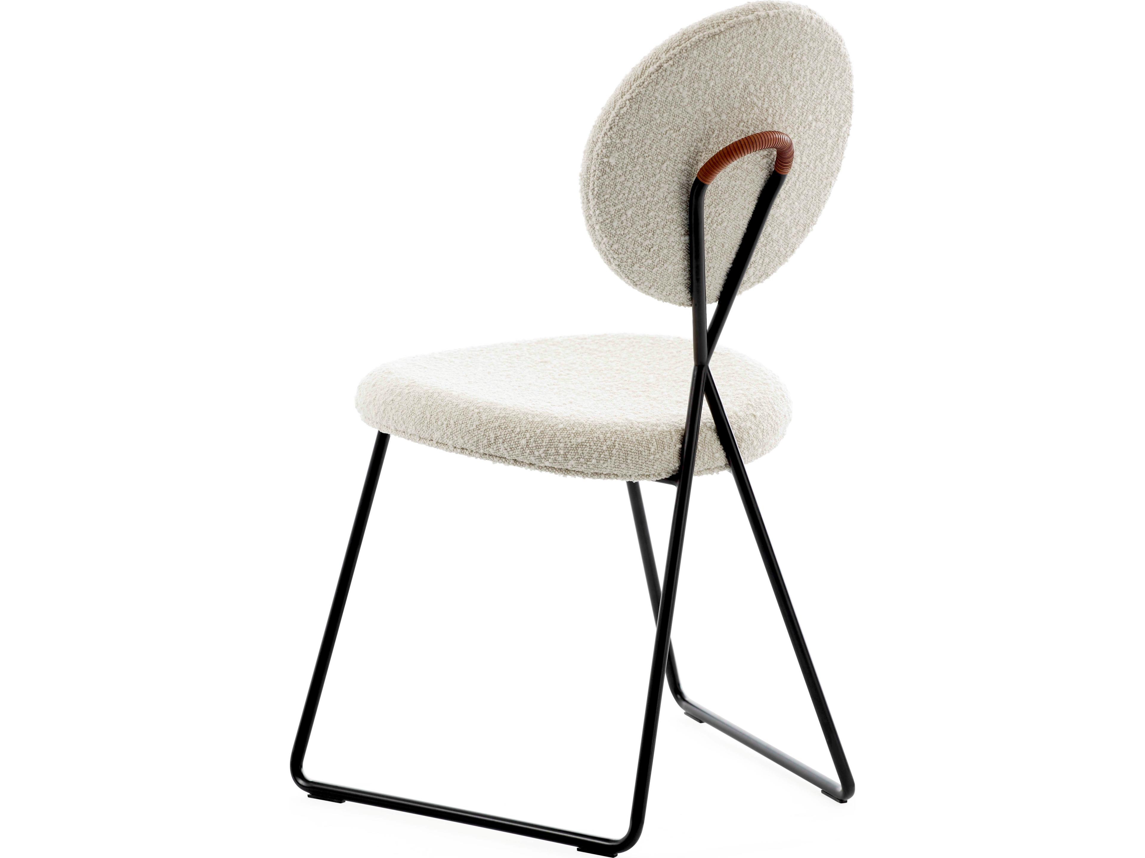 Jonathan Adler Caprice White Upholstered Armless Dining Chair