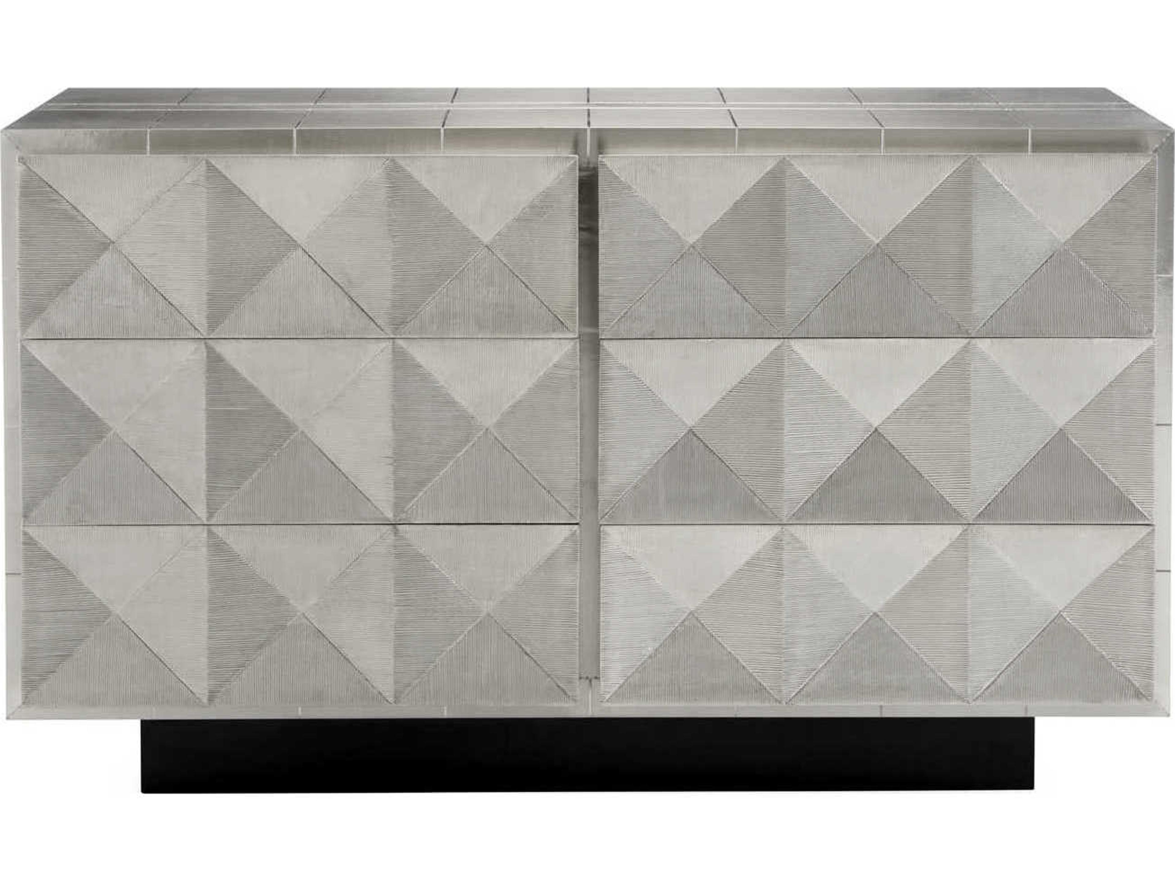 Jonathan Adler Talitha 6-Drawers Silver Double Dresser