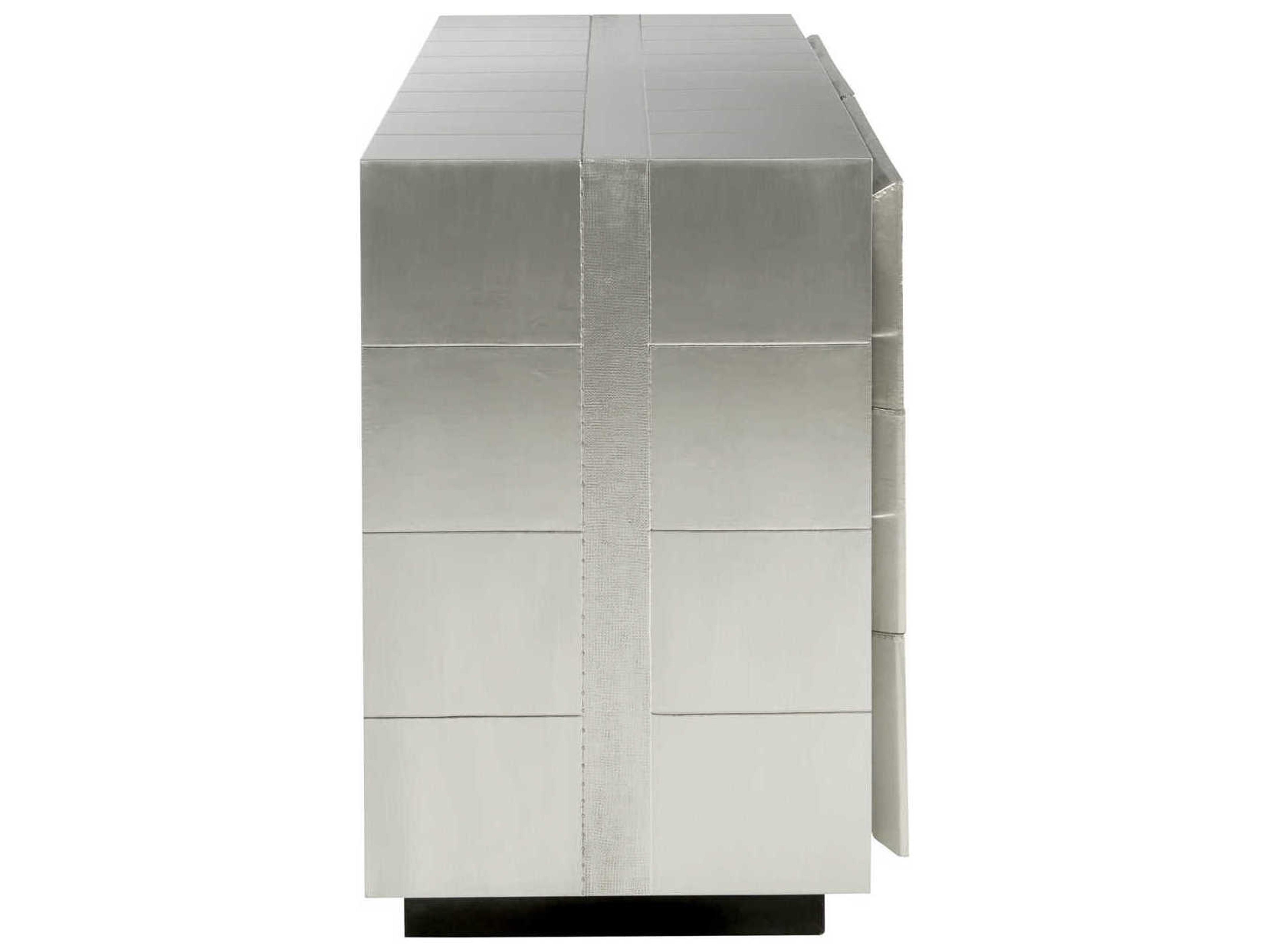 Jonathan Adler Talitha 6-Drawers Silver Double Dresser